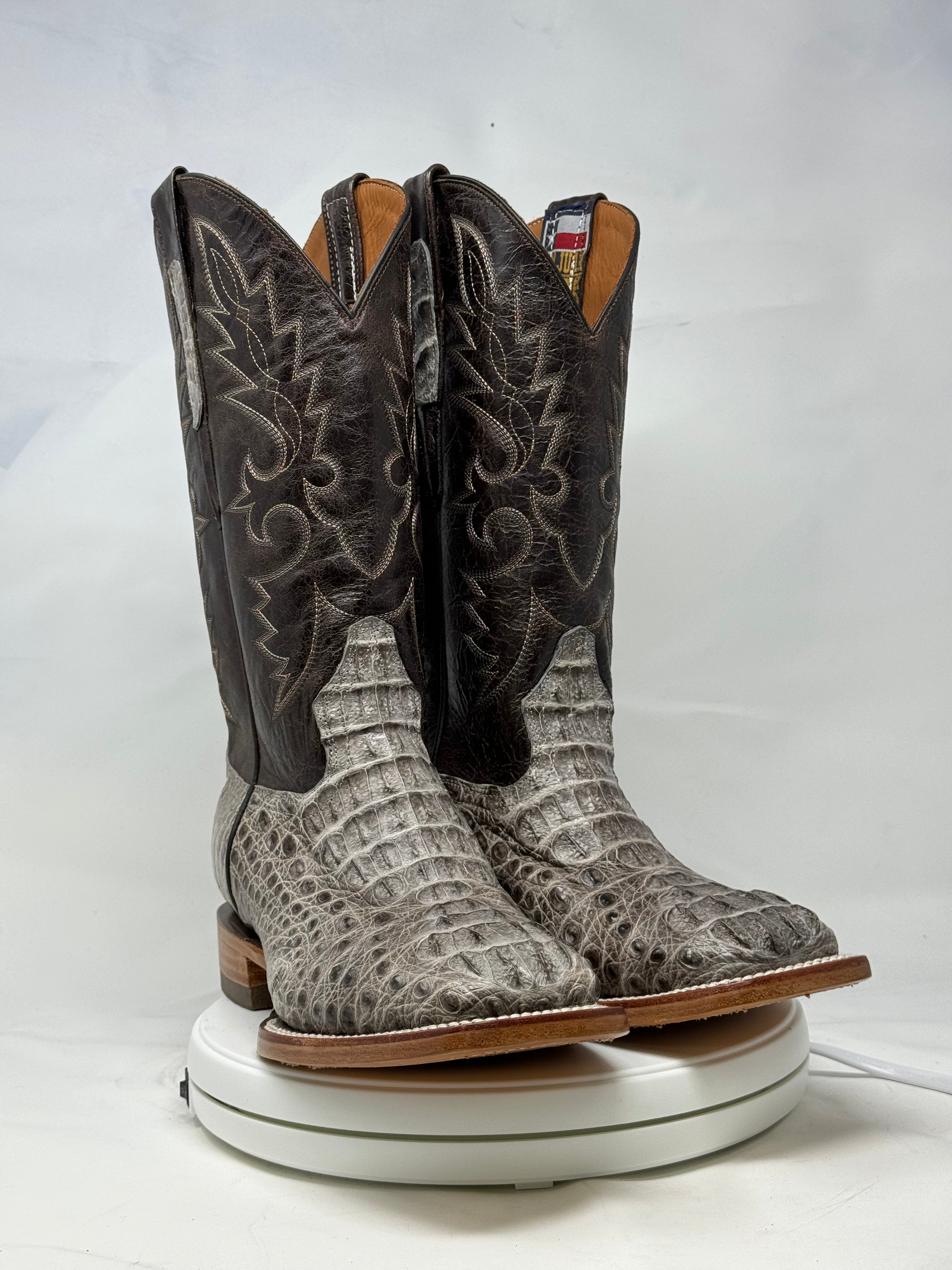 DJ2055 | Don Juan Boots Men's Caiman Hornback Natural Special H Toe P