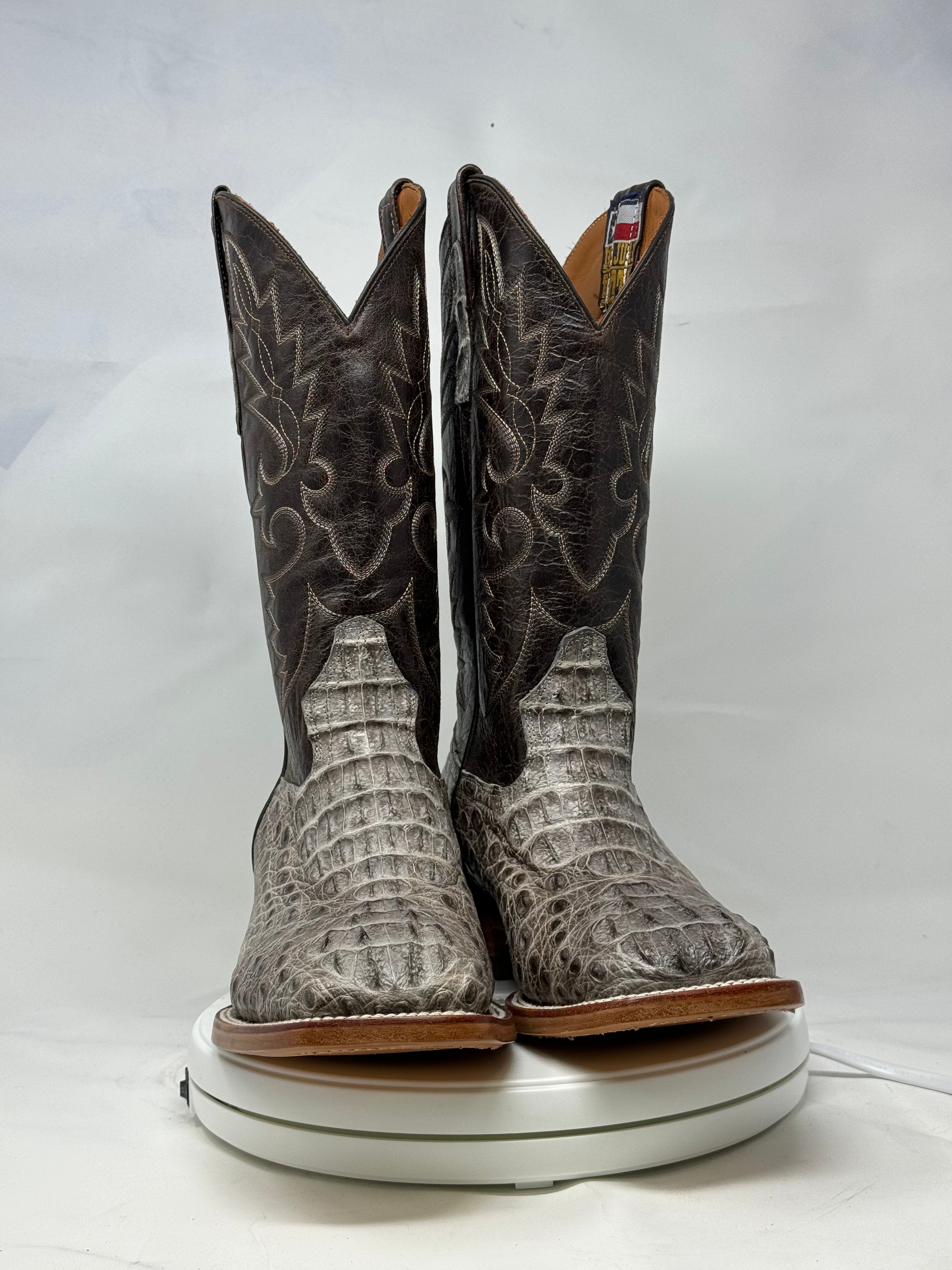 DJ2055 | Don Juan Boots Men's Caiman Hornback Natural Special H Toe P