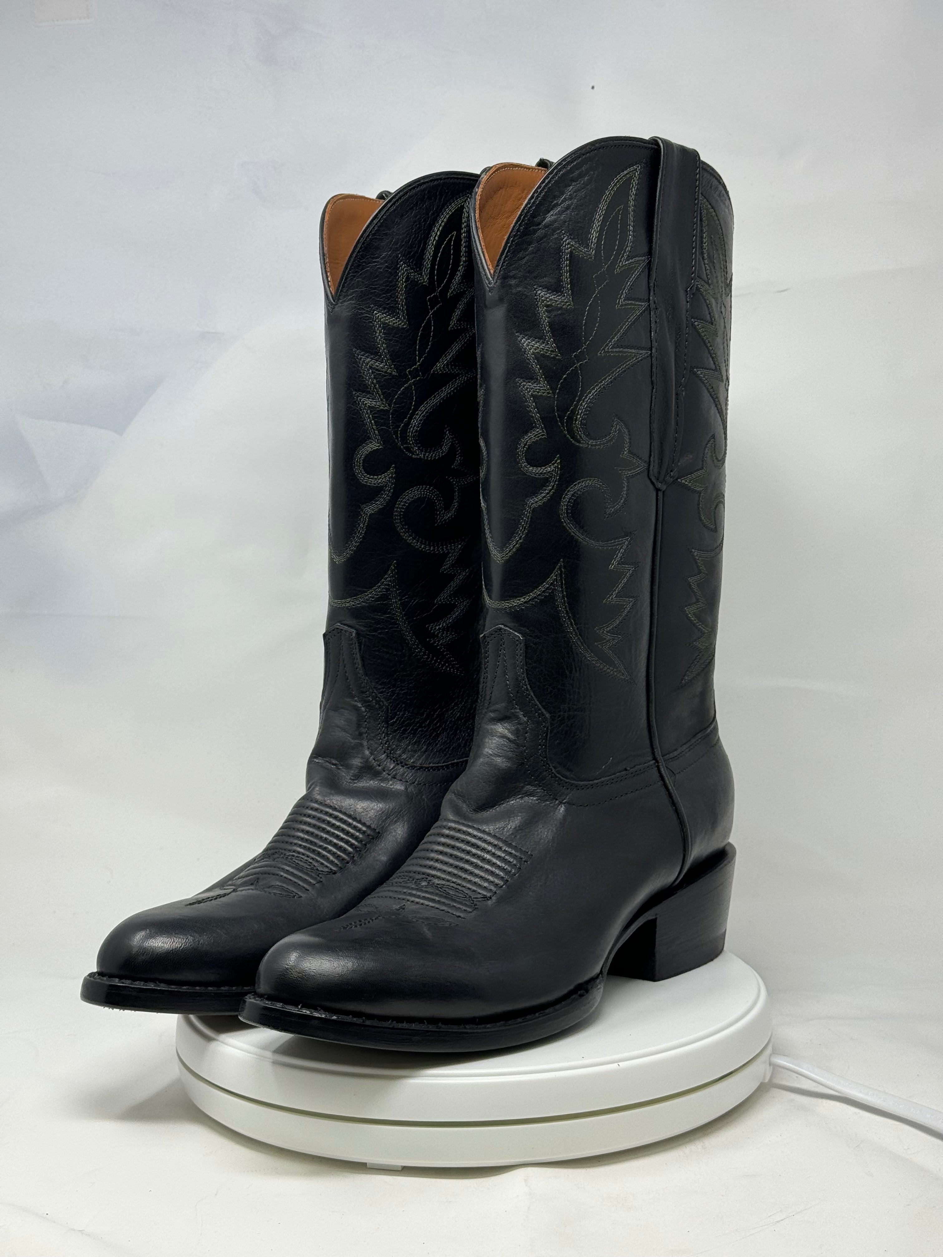 DJ1027 | Don Juan Boots Men's Black Ranch Hand R Toe