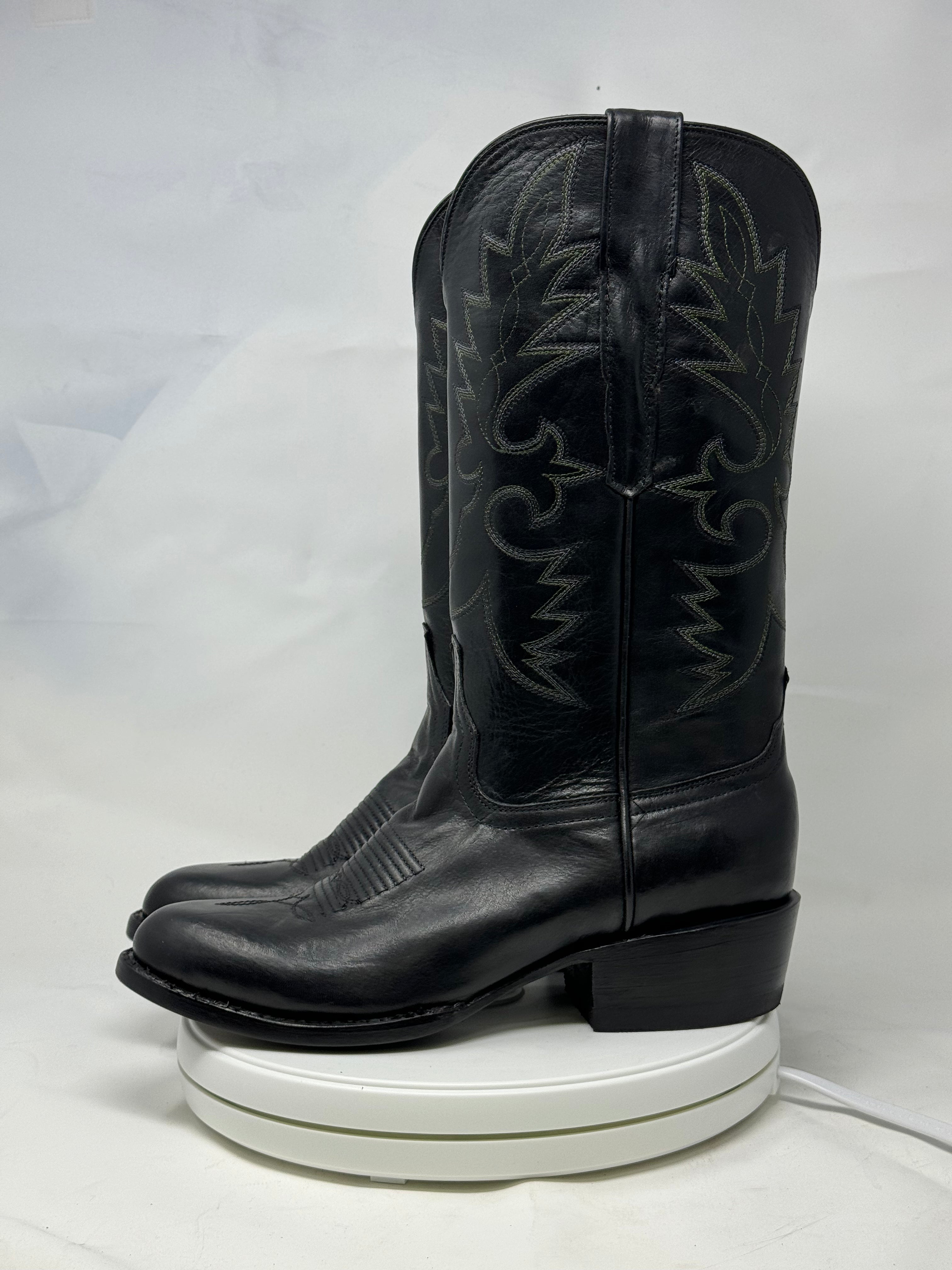 DJ1027 | Don Juan Boots Men's Black Ranch Hand R Toe