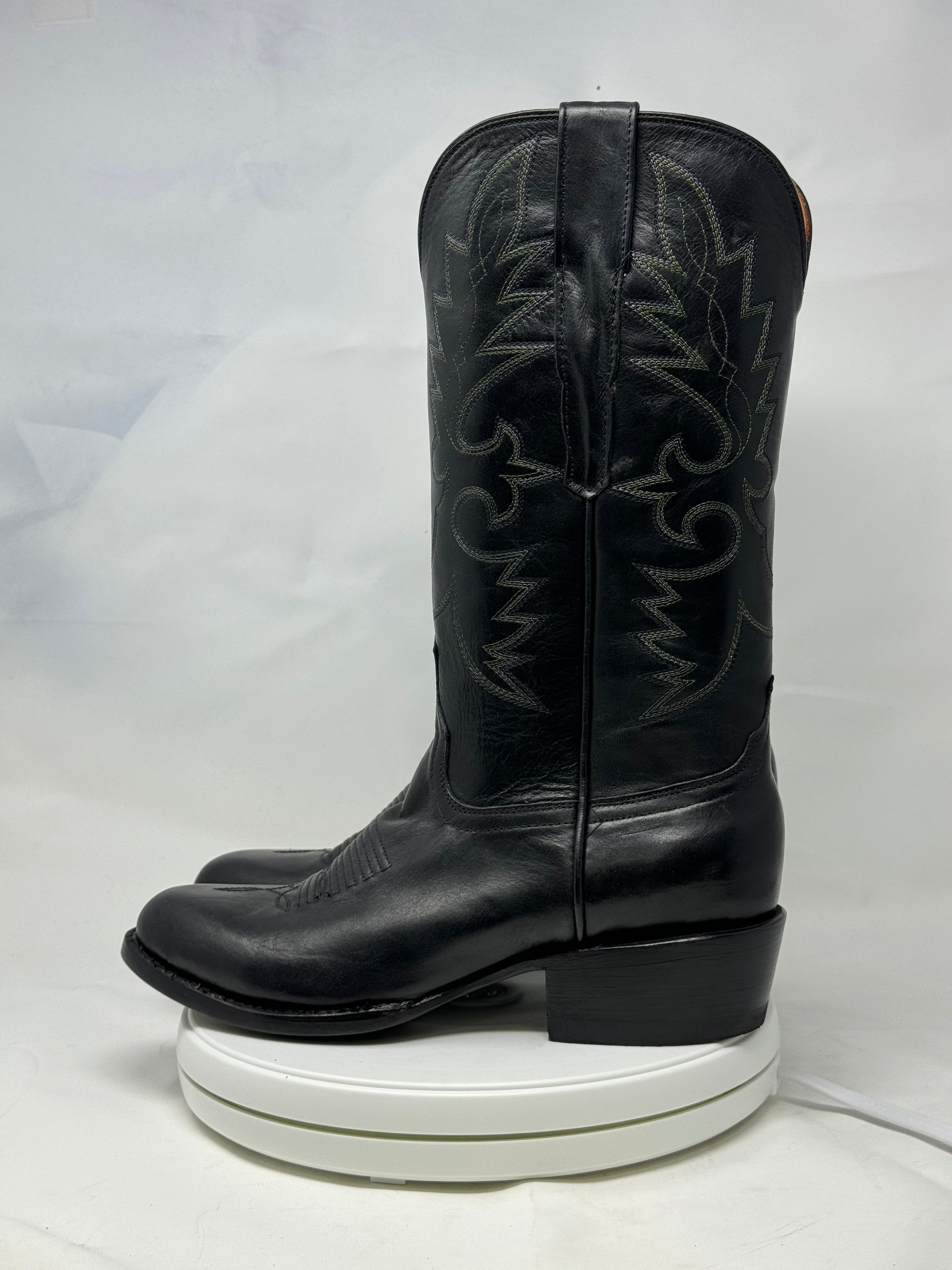 DJ1027 | Don Juan Boots Men's Black Ranch Hand R Toe
