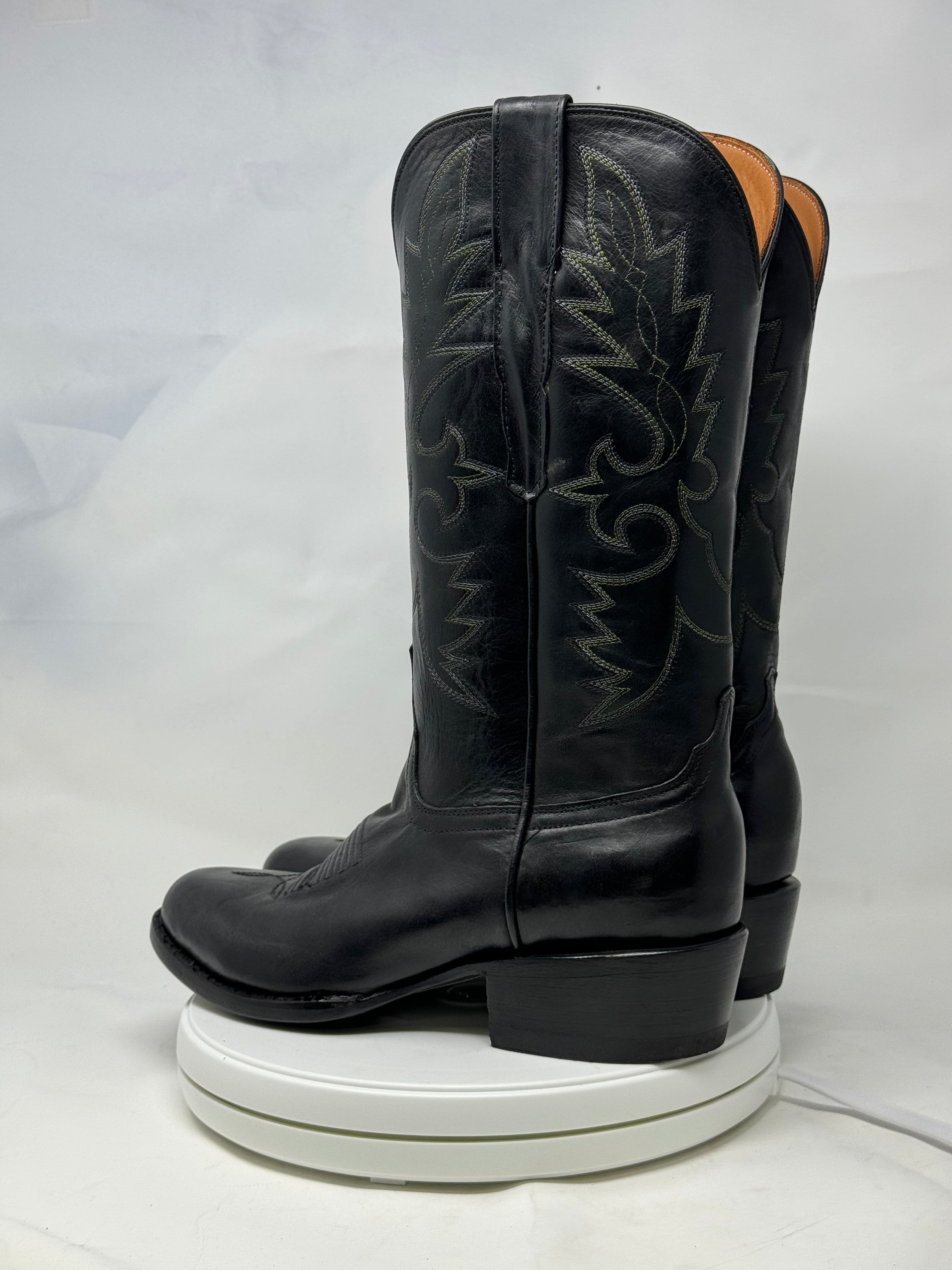 DJ1027 | Don Juan Boots Men's Black Ranch Hand R Toe