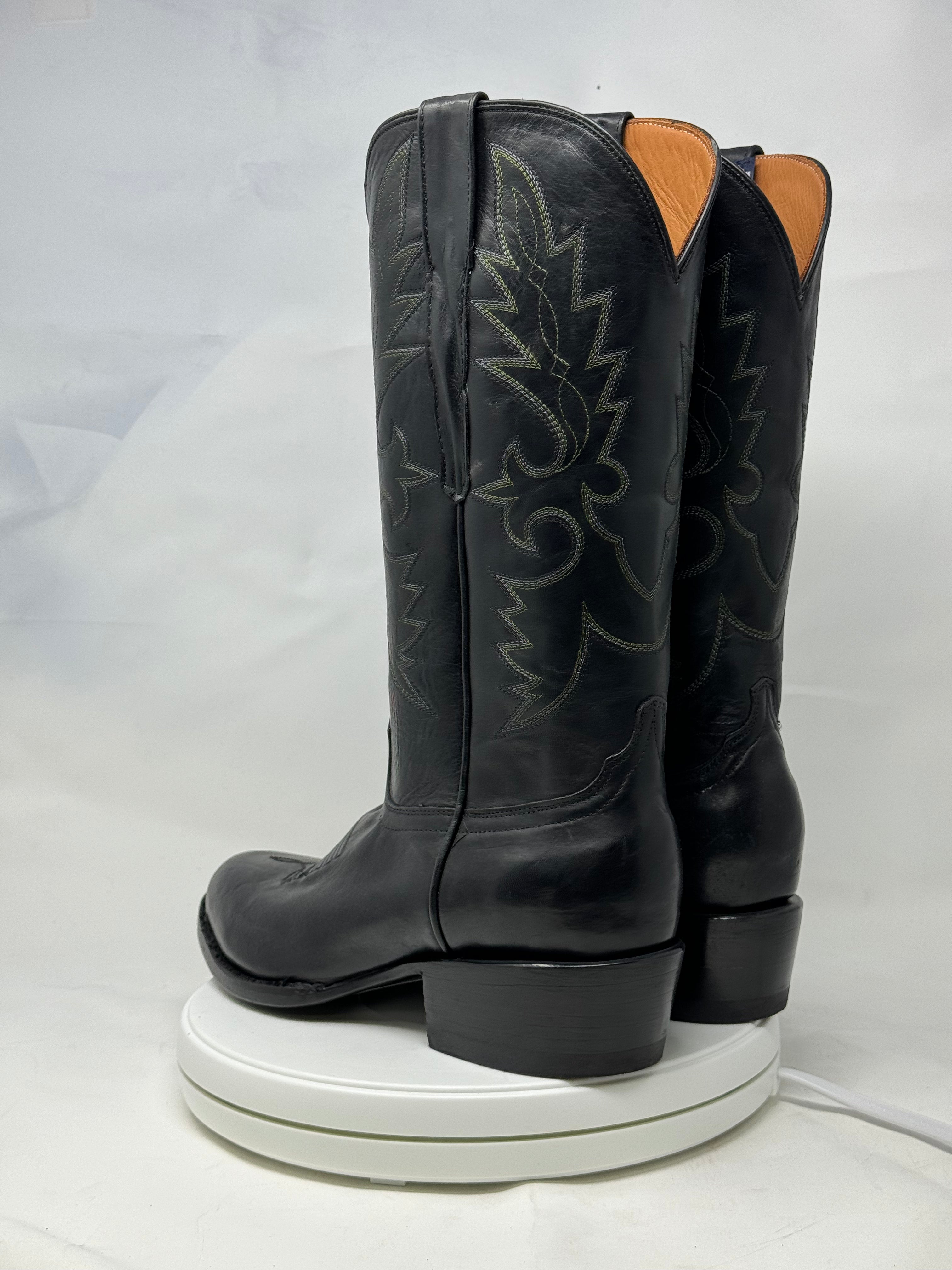 DJ1027 | Don Juan Boots Men's Black Ranch Hand R Toe
