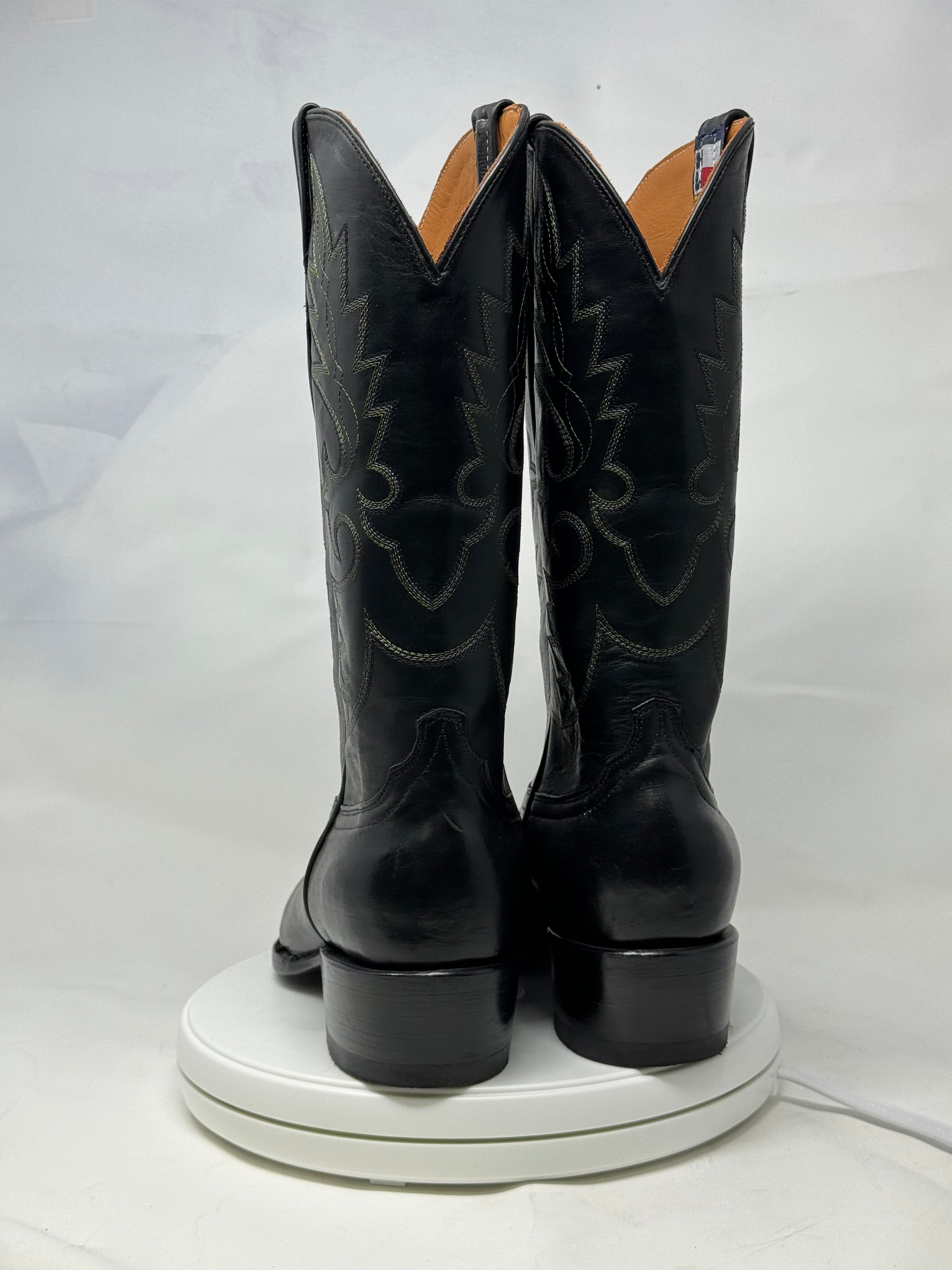 DJ1027 | Don Juan Boots Men's Black Ranch Hand R Toe