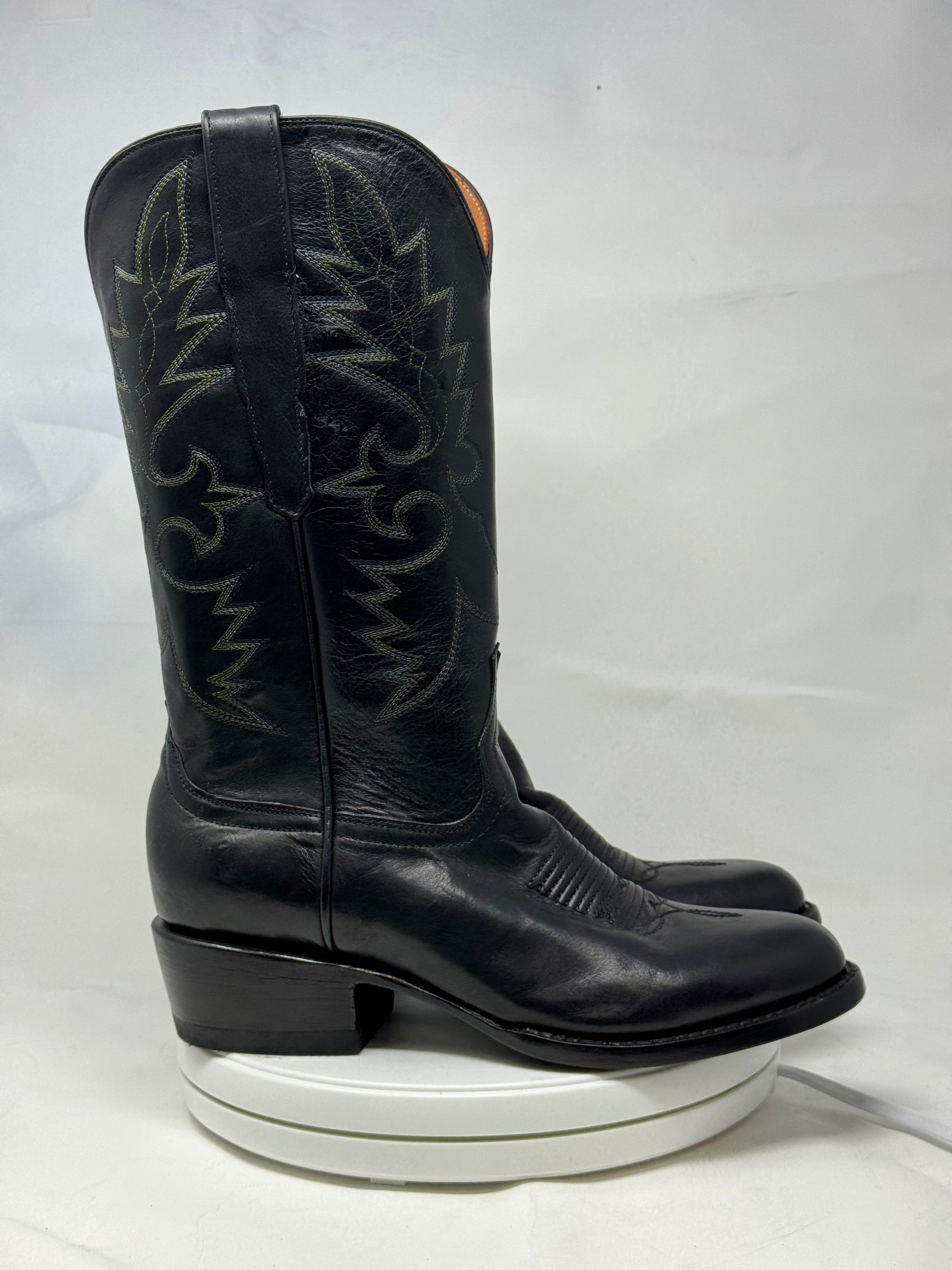 DJ1027 | Don Juan Boots Men's Black Ranch Hand R Toe