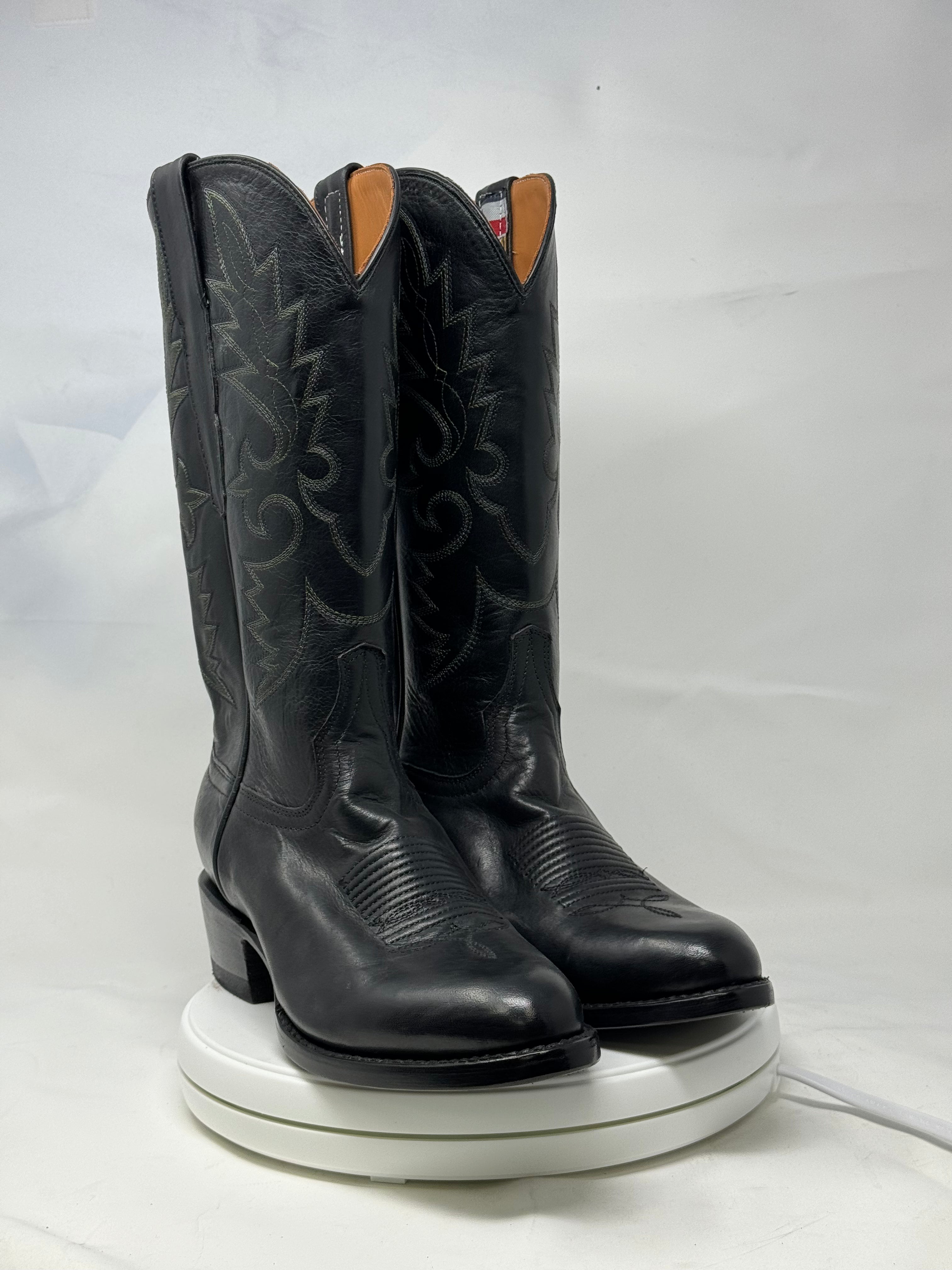 DJ1027 | Don Juan Boots Men's Black Ranch Hand R Toe