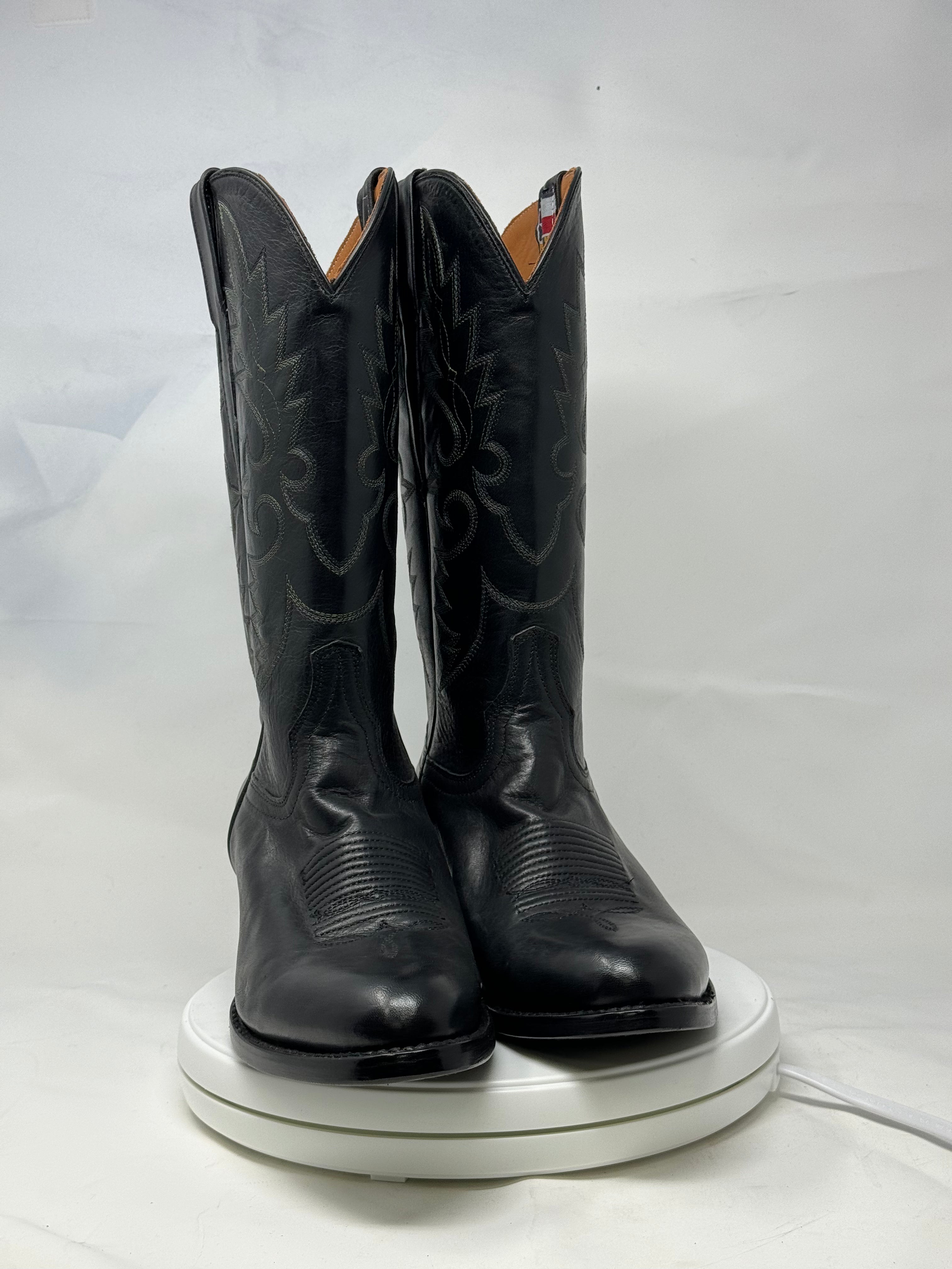 DJ1027 | Don Juan Boots Men's Black Ranch Hand R Toe