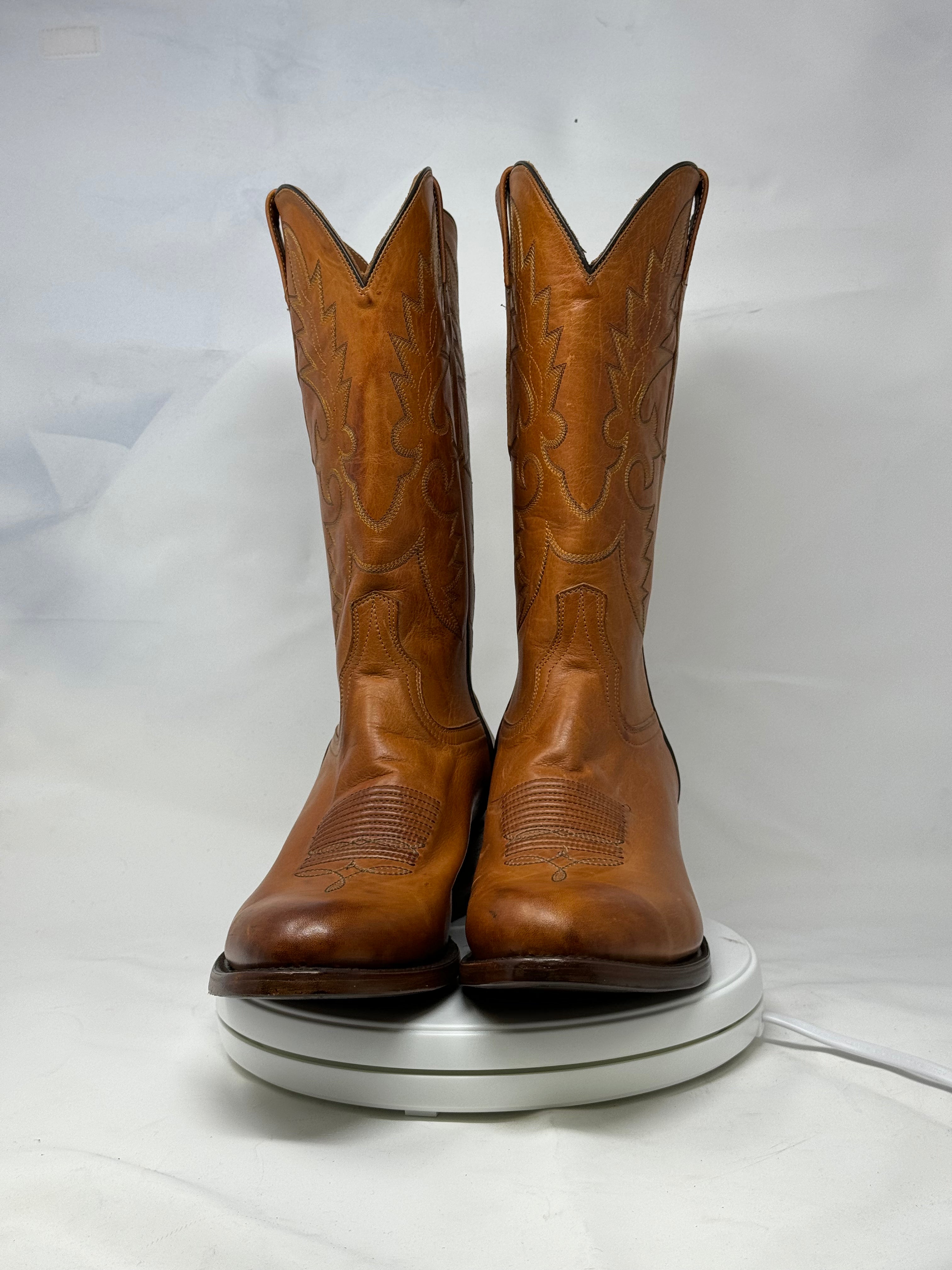 DJ1021 | Don Juan Boots Men's Honey Ranch Hand Burnished R Toe