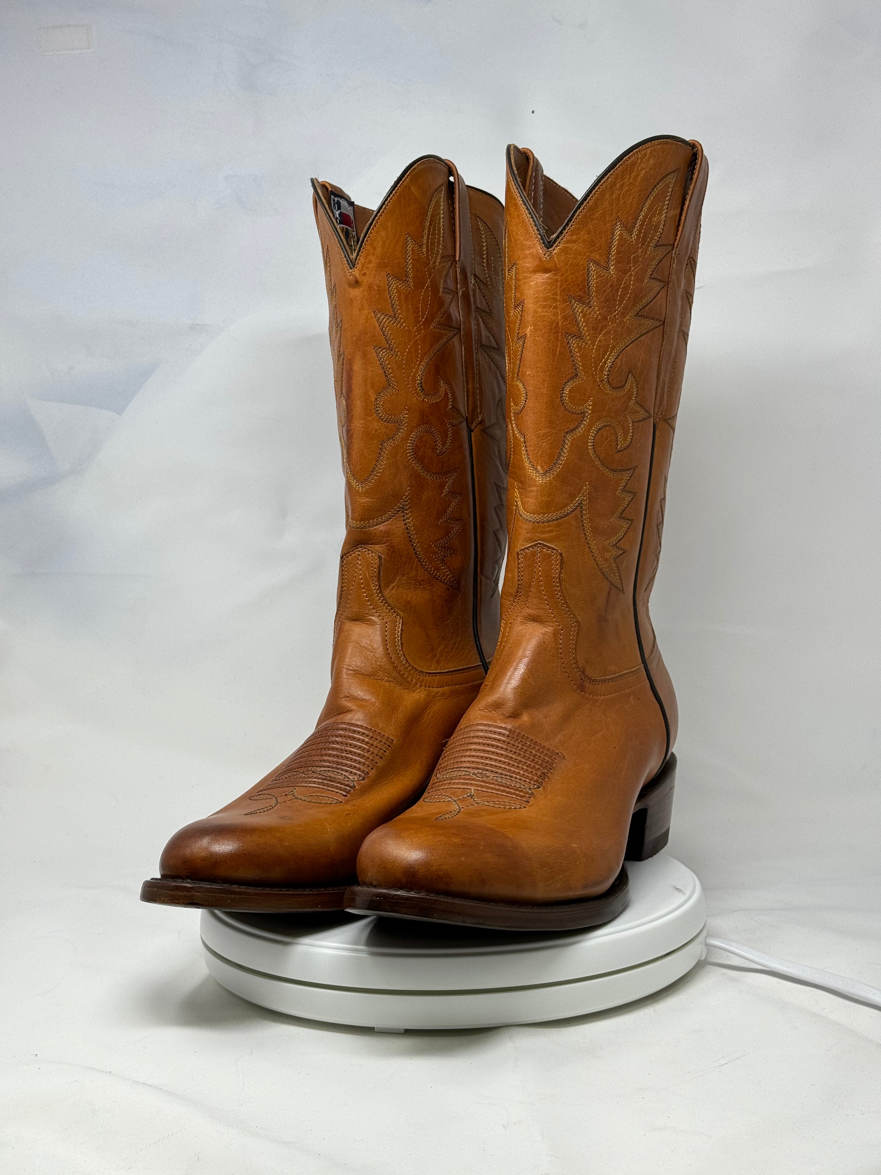 DJ1021 | Don Juan Boots Men's Honey Ranch Hand Burnished R Toe