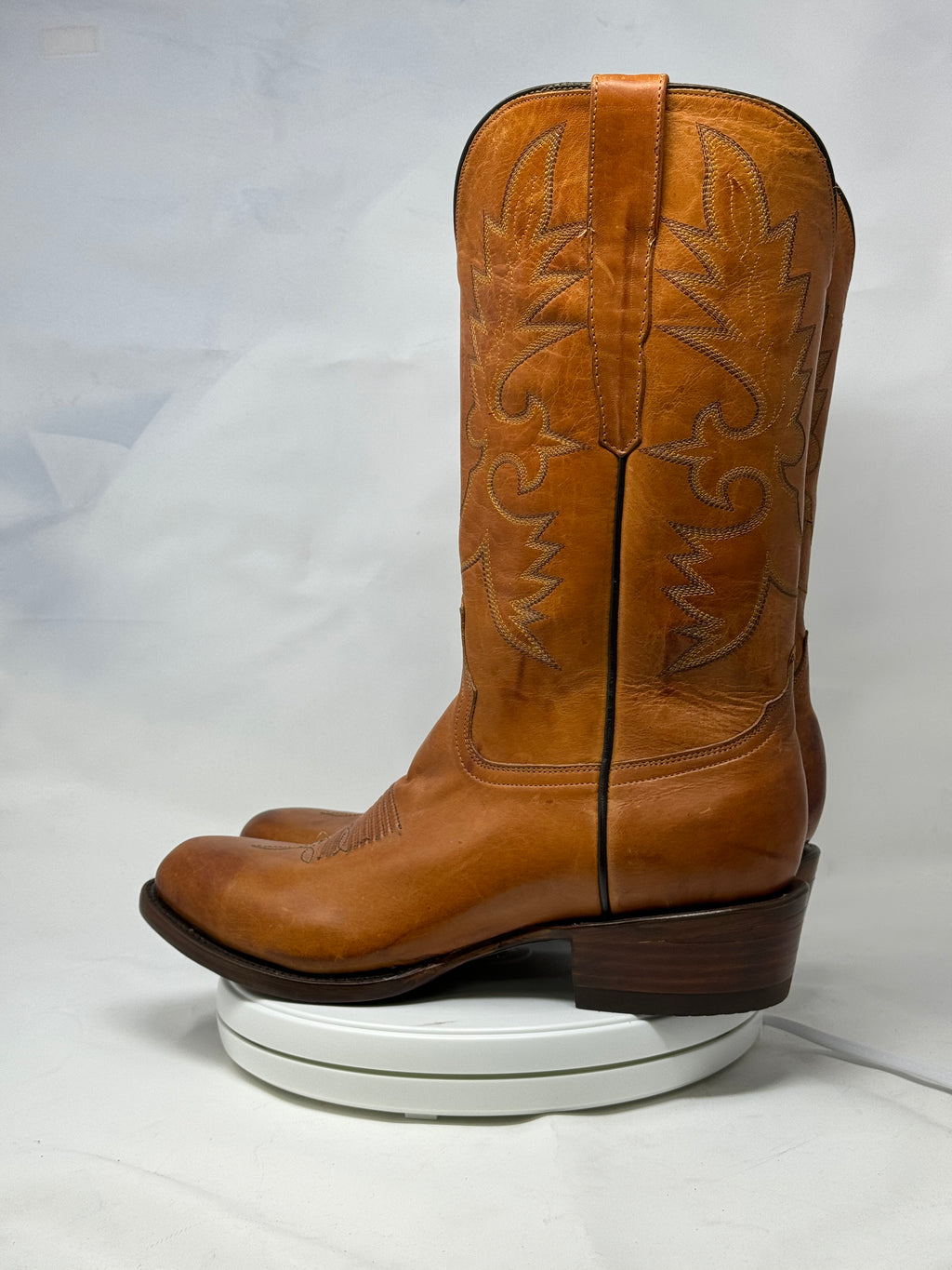 DJ1021 | Don Juan Boots Men's Honey Ranch Hand Burnished R Toe