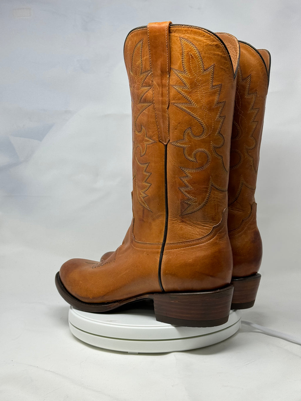 DJ1021 | Don Juan Boots Men's Honey Ranch Hand Burnished R Toe