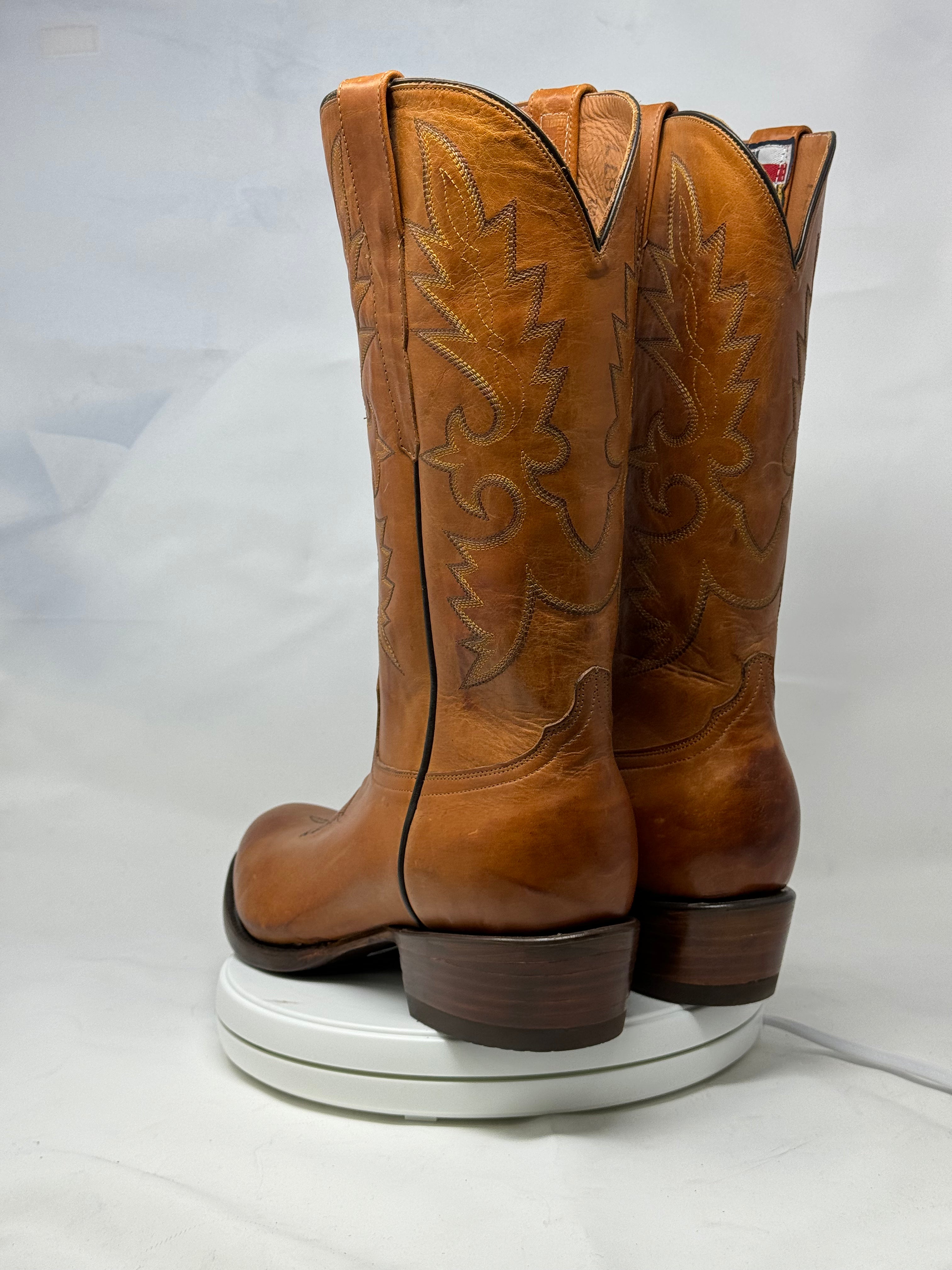 DJ1021 | Don Juan Boots Men's Honey Ranch Hand Burnished R Toe