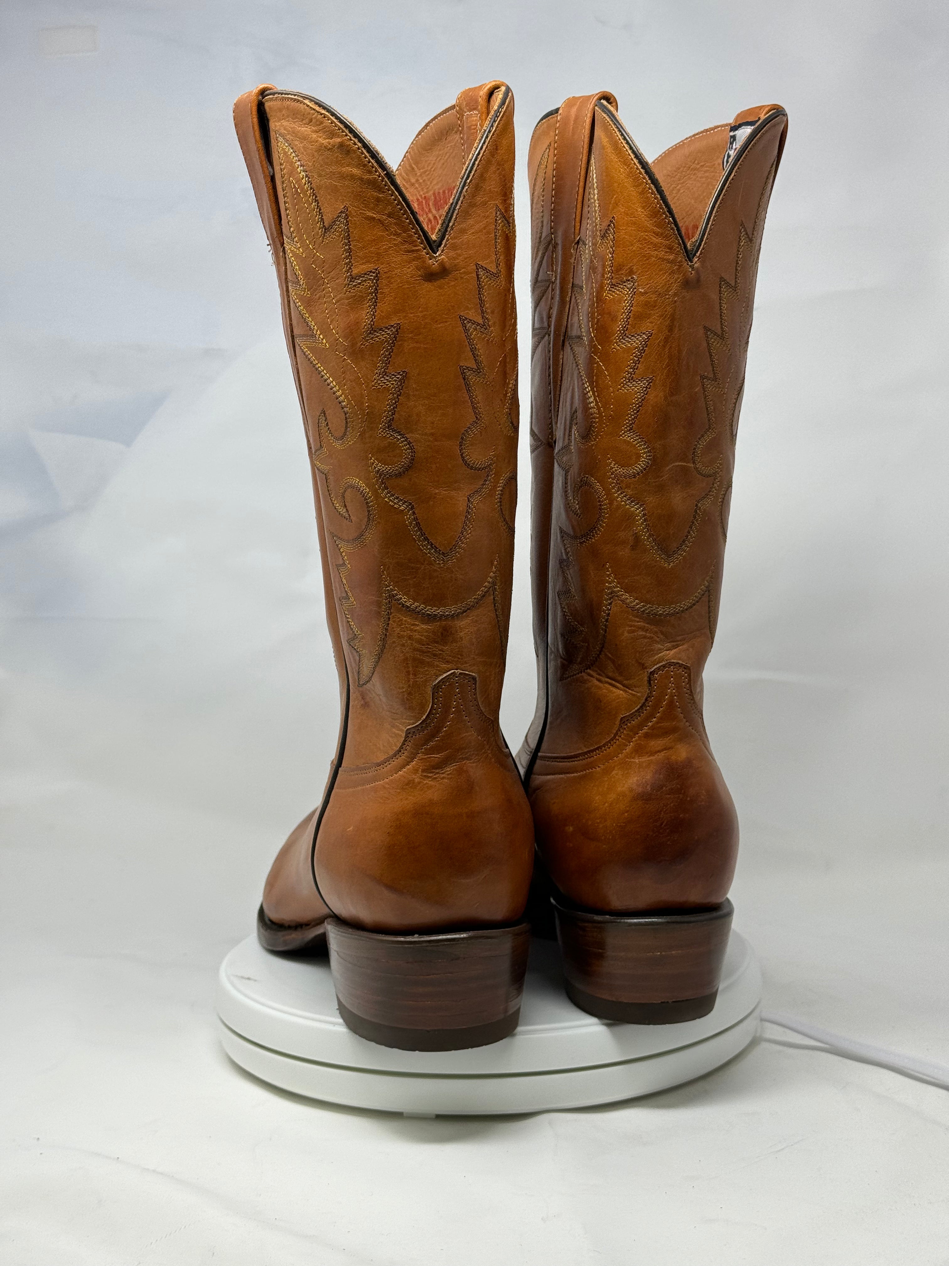 DJ1021 | Don Juan Boots Men's Honey Ranch Hand Burnished R Toe
