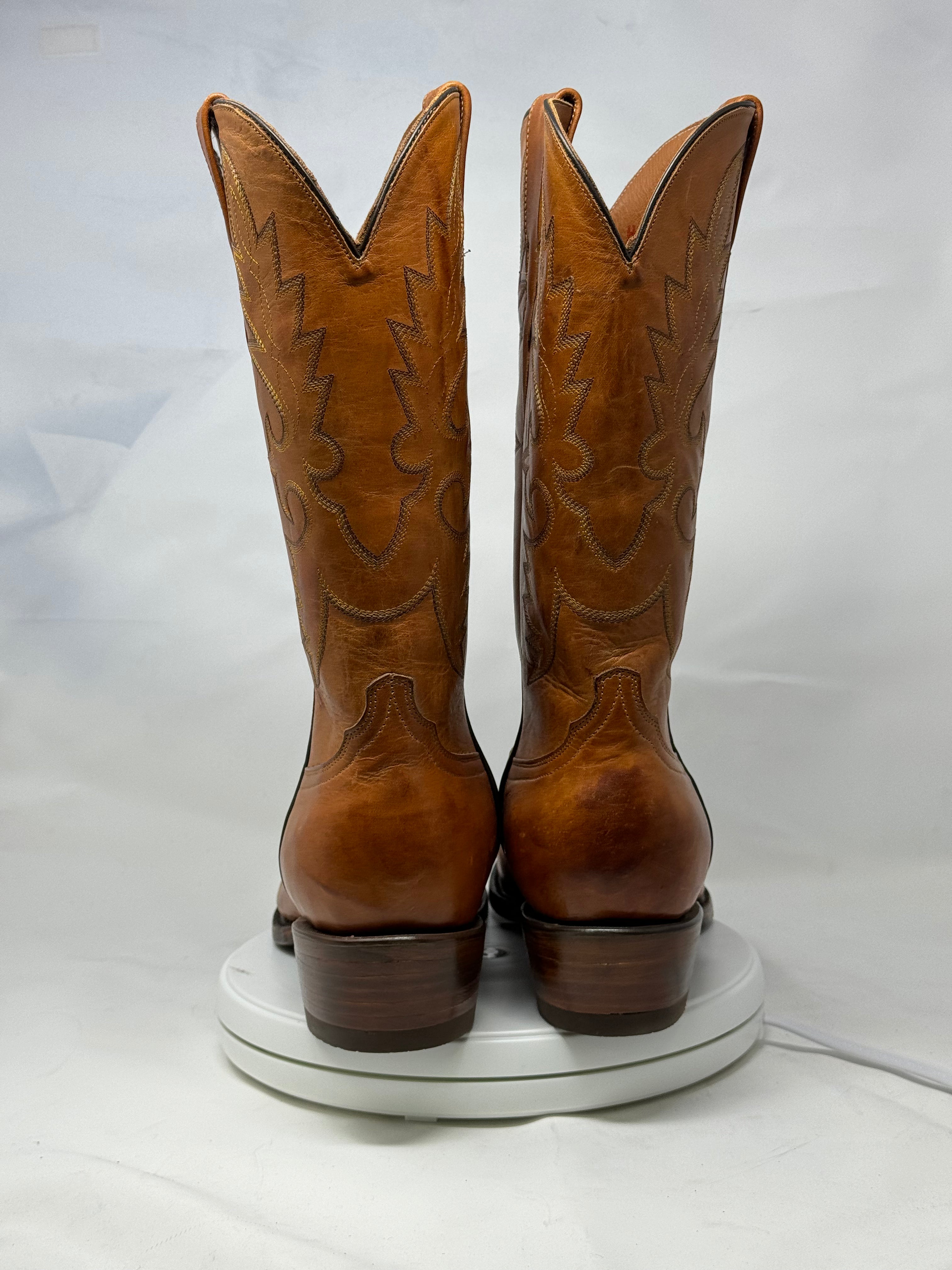 DJ1021 | Don Juan Boots Men's Honey Ranch Hand Burnished R Toe