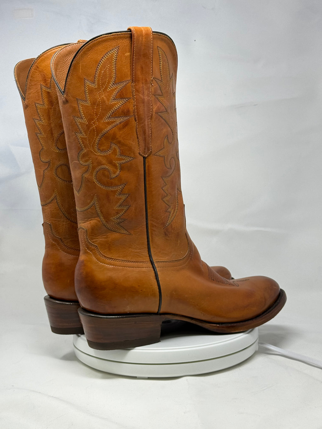 DJ1021 | Don Juan Boots Men's Honey Ranch Hand Burnished R Toe