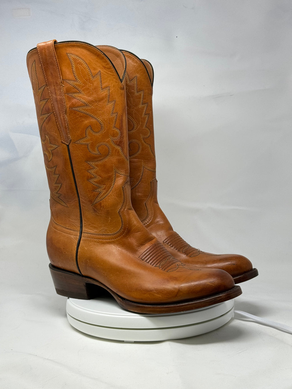 DJ1021 | Don Juan Boots Men's Honey Ranch Hand Burnished R Toe