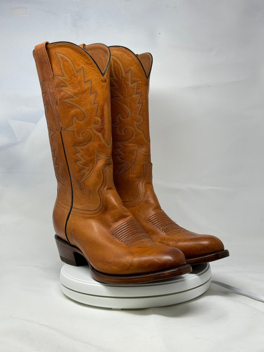 DJ1021 | Don Juan Boots Men's Honey Ranch Hand Burnished R Toe
