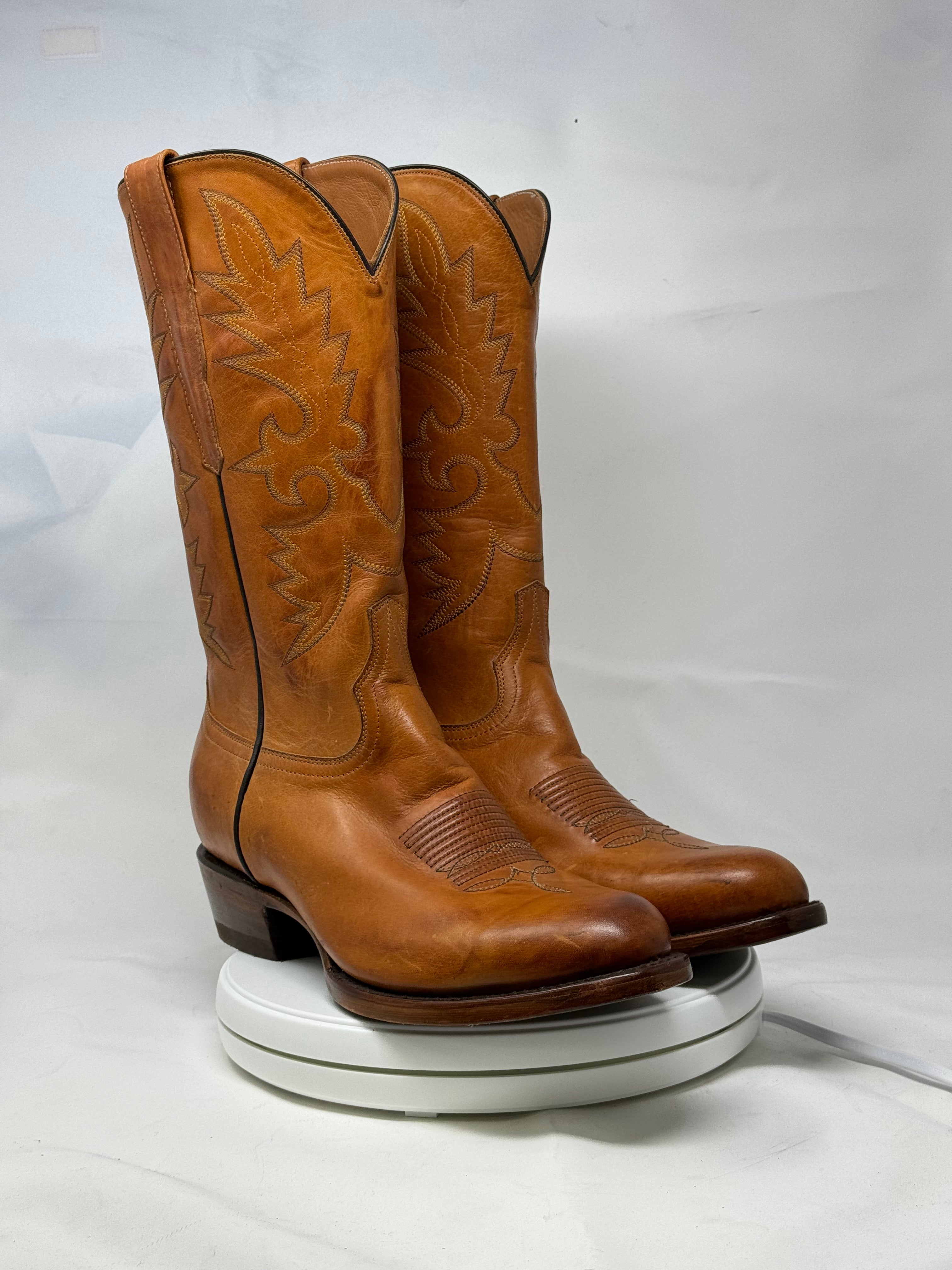 DJ1021 | Don Juan Boots Men's Honey Ranch Hand Burnished R Toe