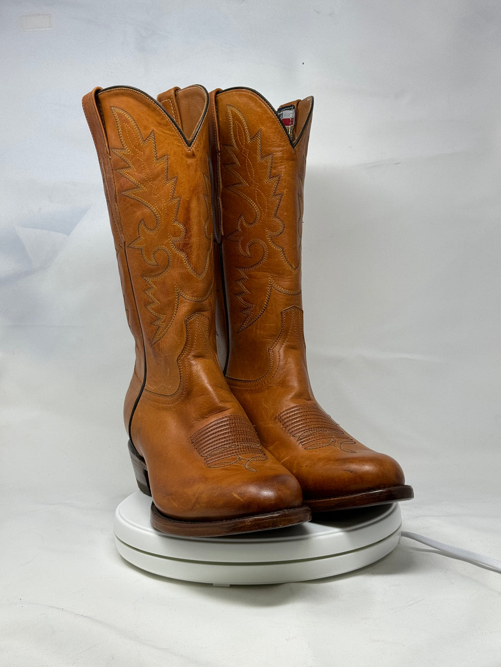 DJ1021 | Don Juan Boots Men's Honey Ranch Hand Burnished R Toe