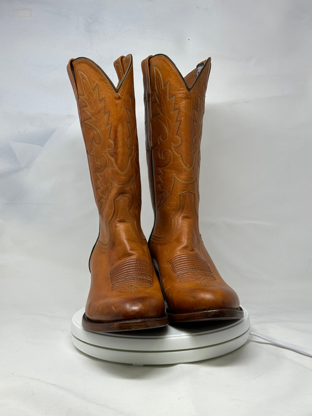 DJ1021 | Don Juan Boots Men's Honey Ranch Hand Burnished R Toe