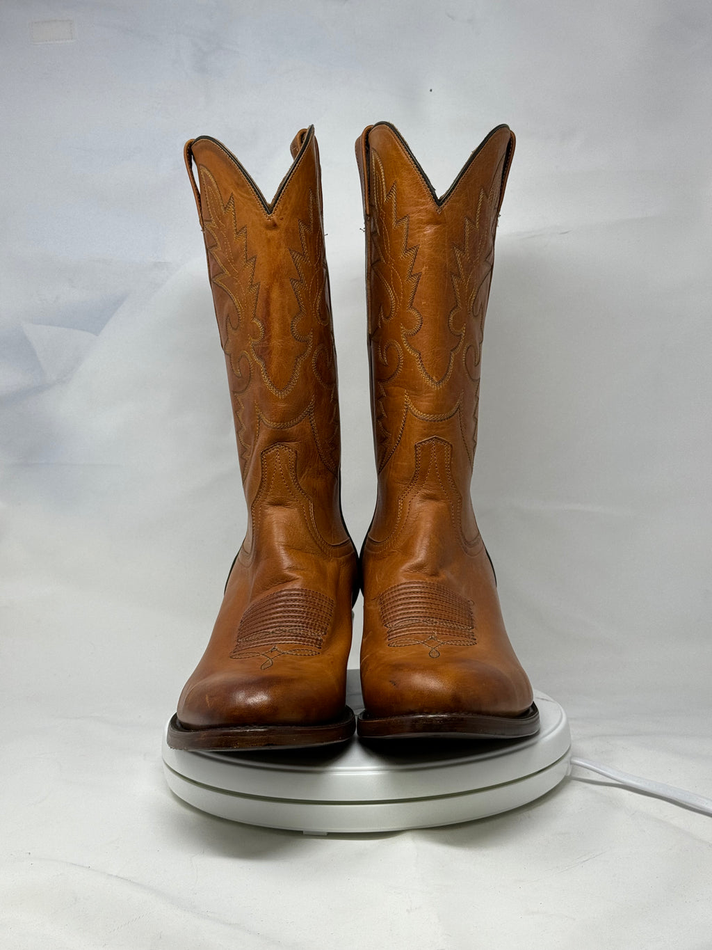 DJ1021 | Don Juan Boots Men's Honey Ranch Hand Burnished R Toe