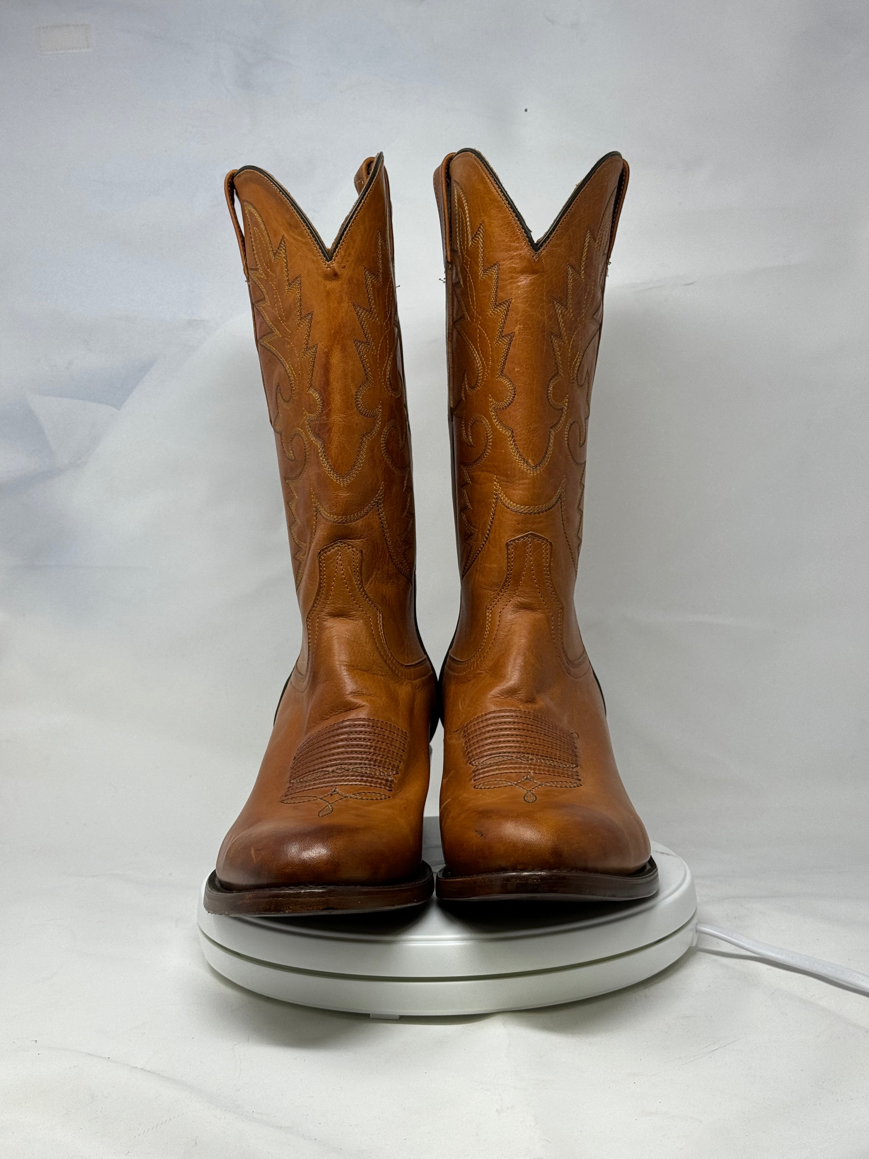 DJ1021 | Don Juan Boots Men's Honey Ranch Hand Burnished R Toe