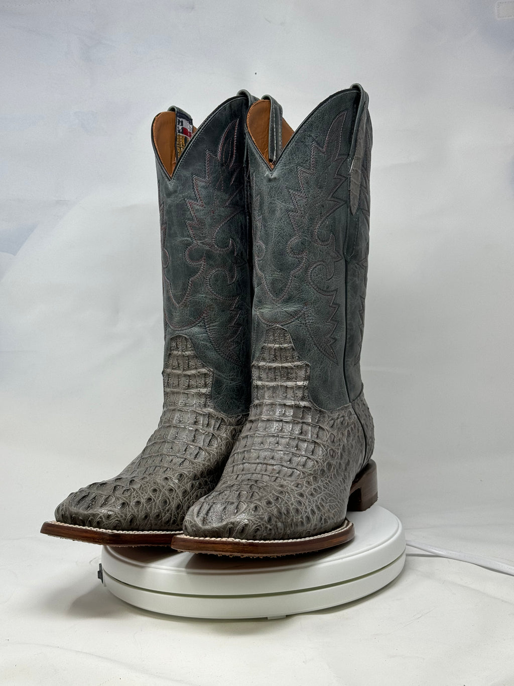 DJ2058 | Don Juan Boots Men's Caiman Hornback Dark Grey H Toe P