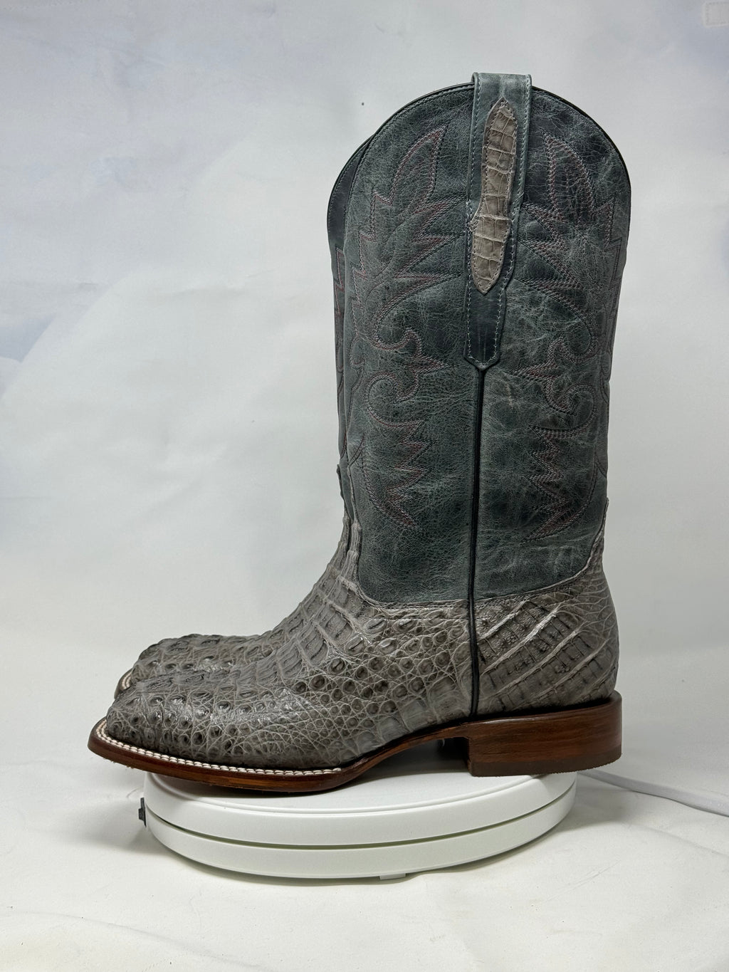 DJ2058 | Don Juan Boots Men's Caiman Hornback Dark Grey H Toe P