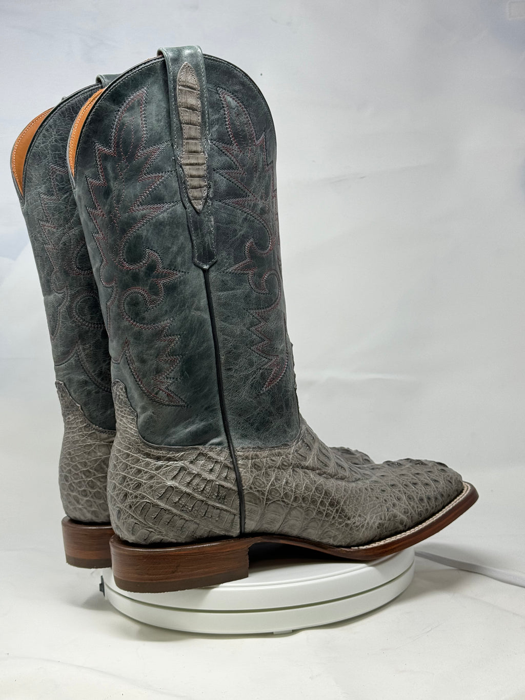 DJ2058 | Don Juan Boots Men's Caiman Hornback Dark Grey H Toe P