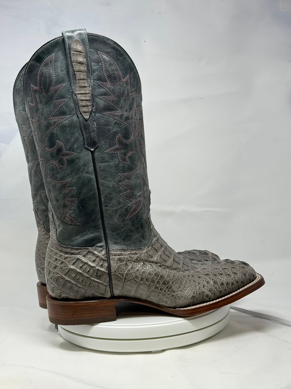 DJ2058 | Don Juan Boots Men's Caiman Hornback Dark Grey H Toe P
