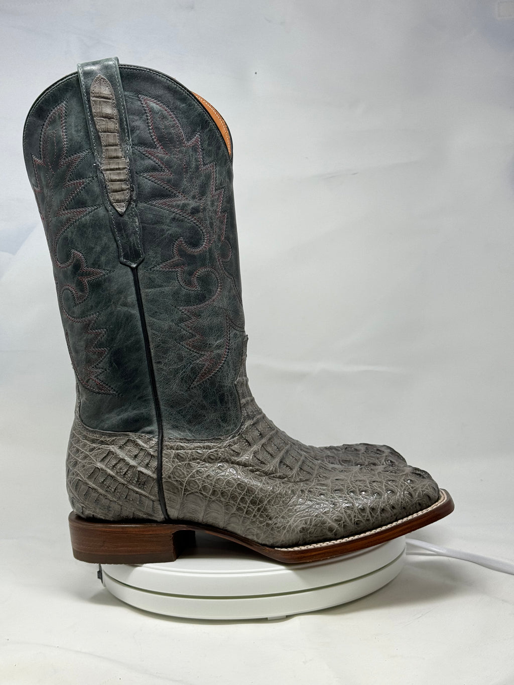 DJ2058 | Don Juan Boots Men's Caiman Hornback Dark Grey H Toe P