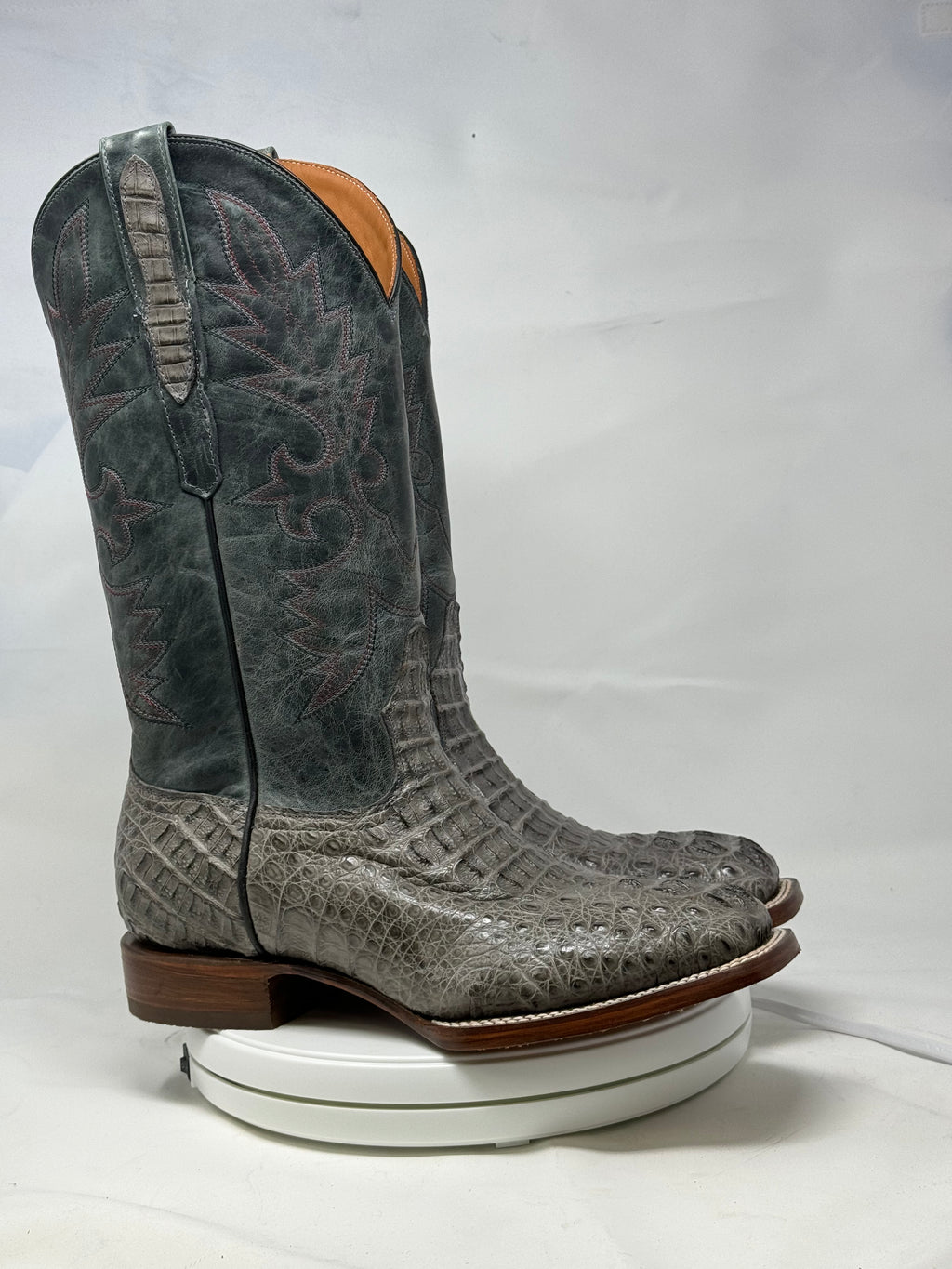 DJ2058 | Don Juan Boots Men's Caiman Hornback Dark Grey H Toe P