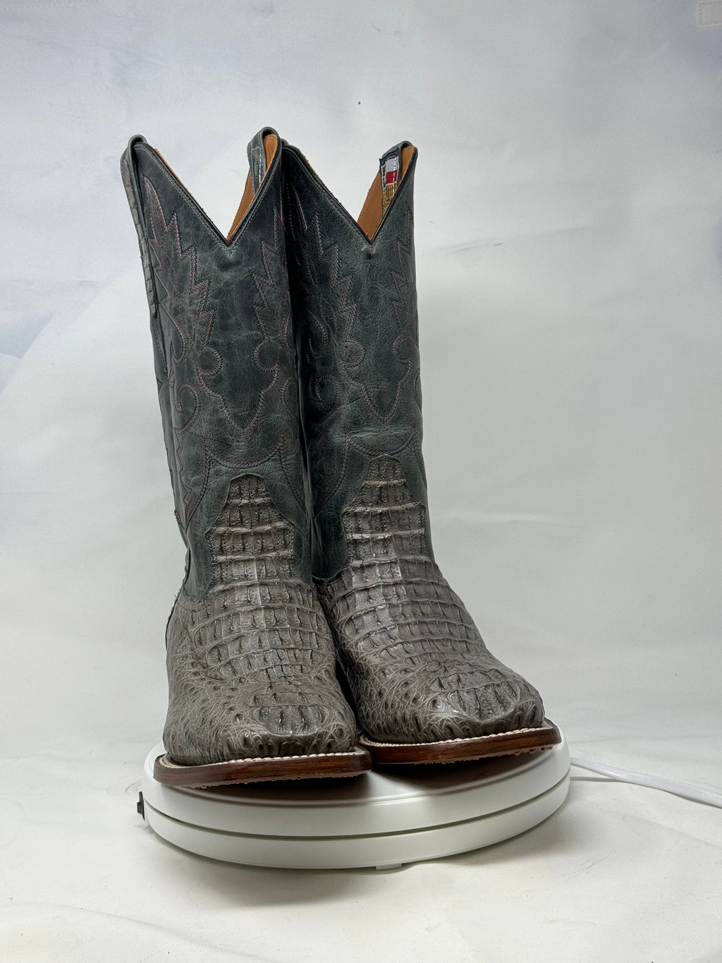 DJ2058 | Don Juan Boots Men's Caiman Hornback Dark Grey H Toe P