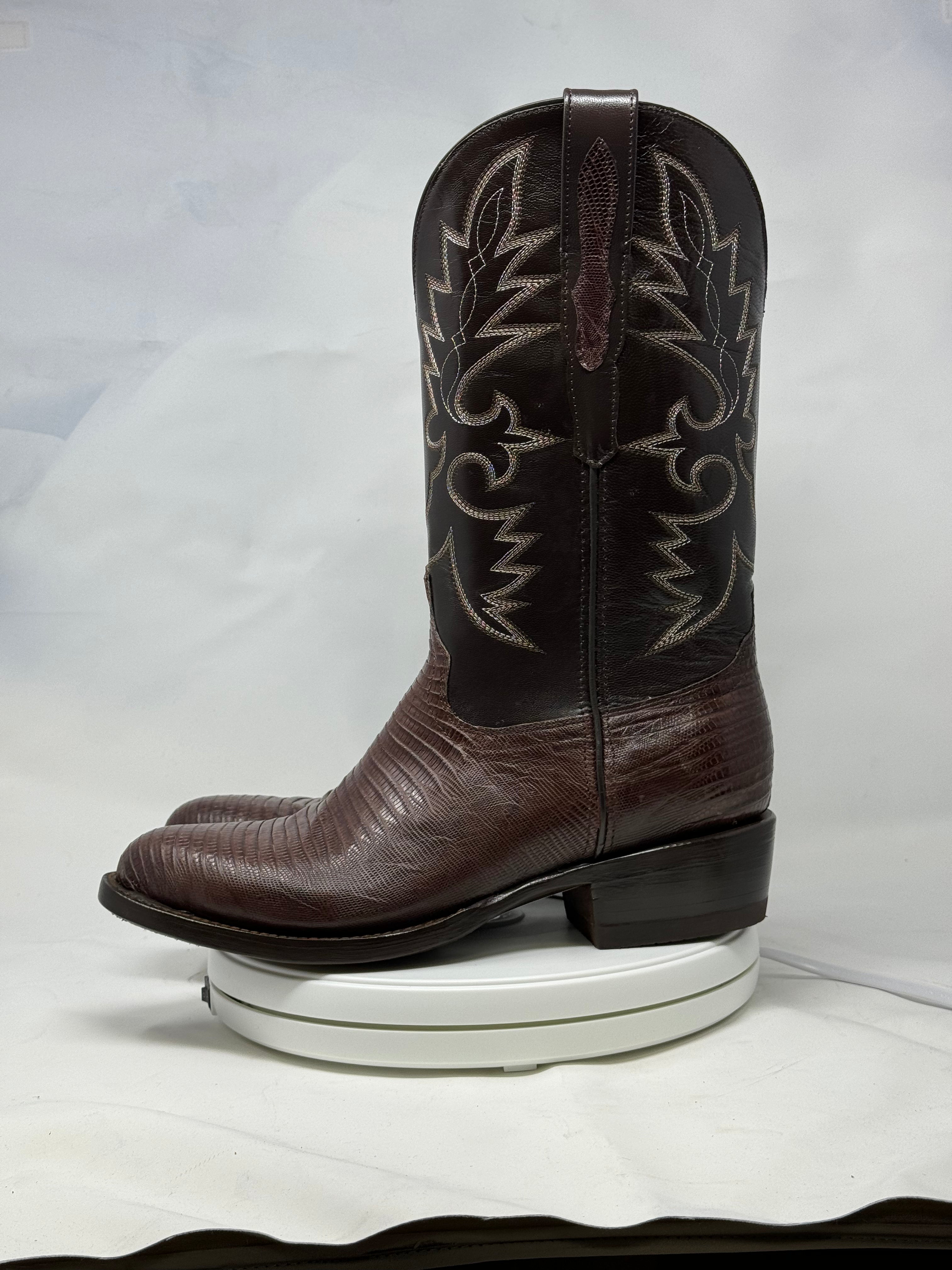 DJ5008 | Don Juan Boots Men's Lizard Chocolate R Toe