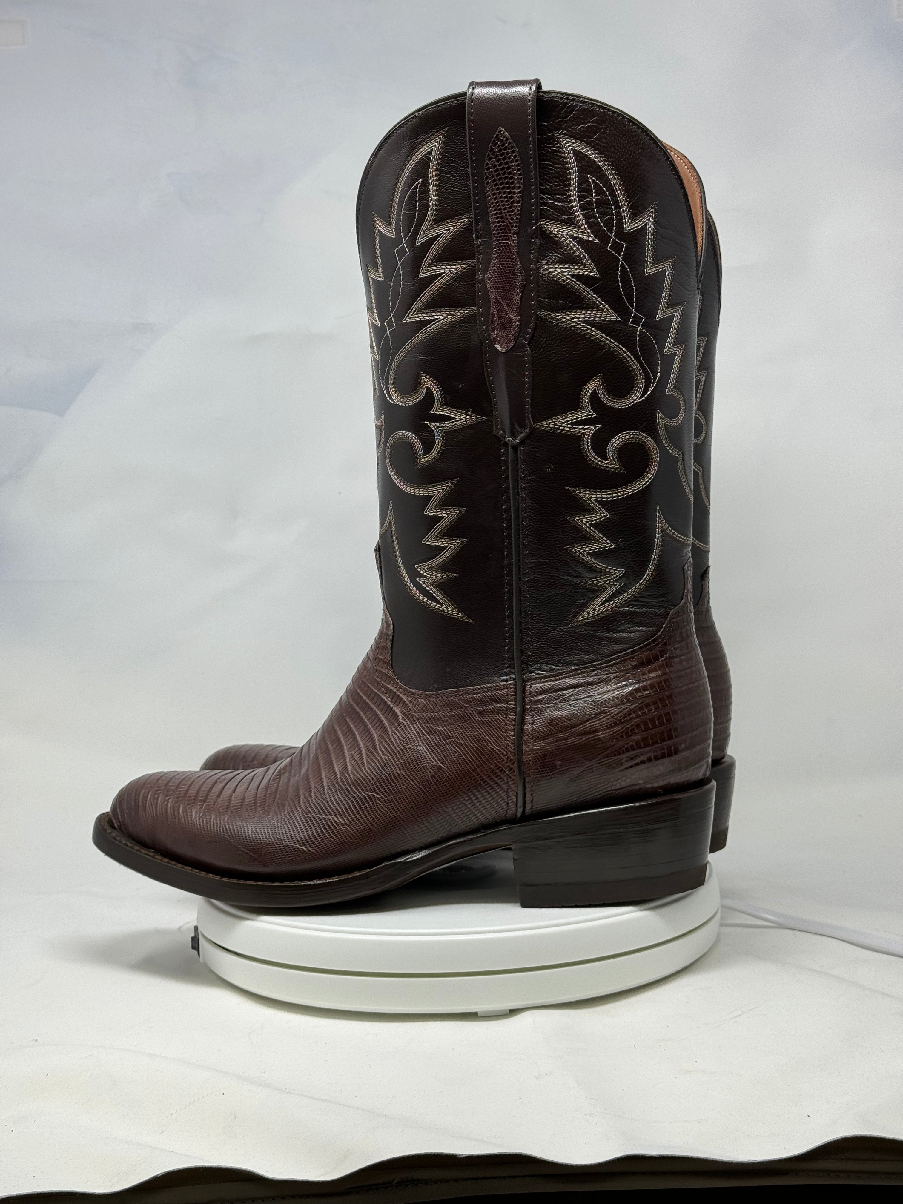DJ5008 | Don Juan Boots Men's Lizard Chocolate R Toe