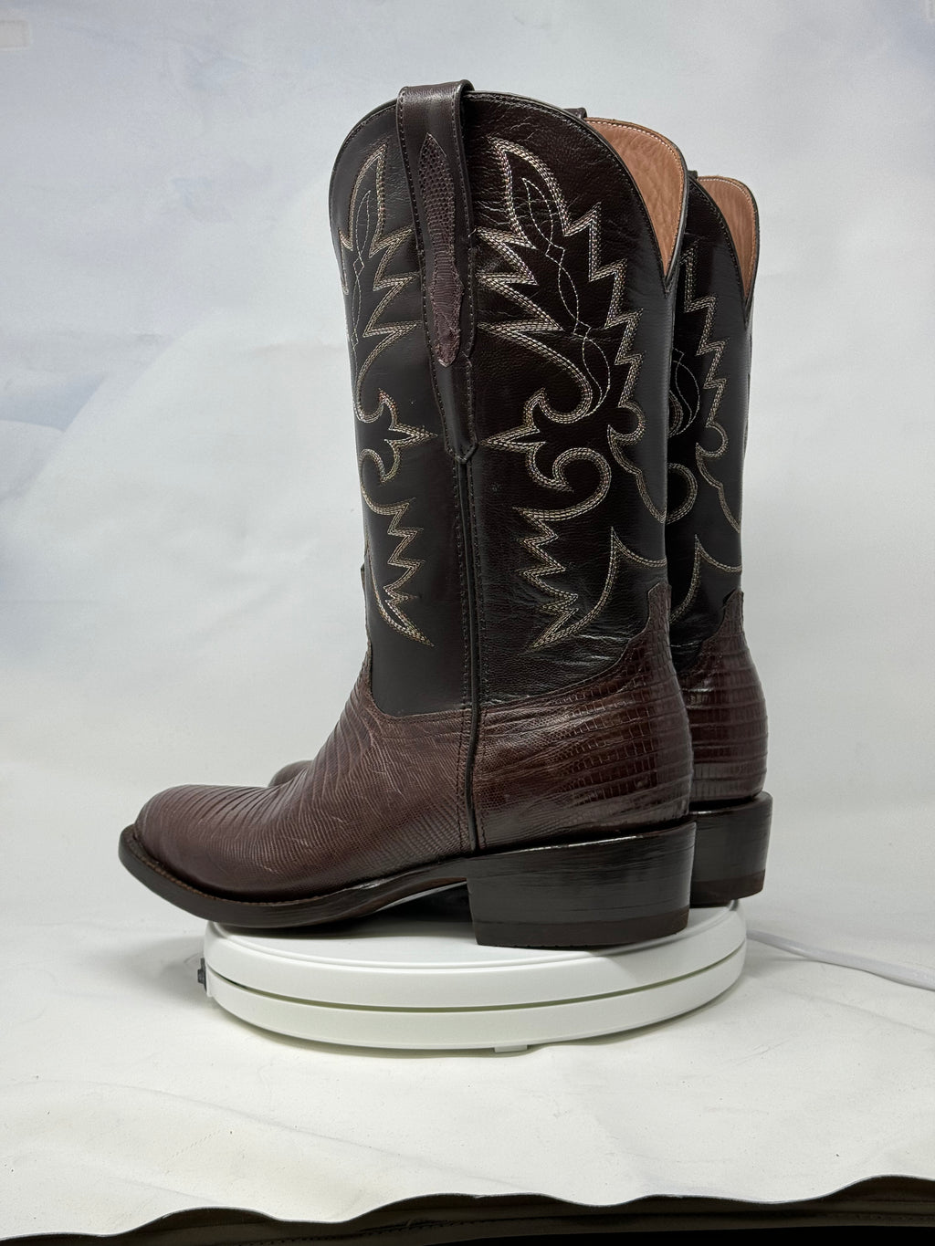 DJ5008 | Don Juan Boots Men's Lizard Chocolate R Toe