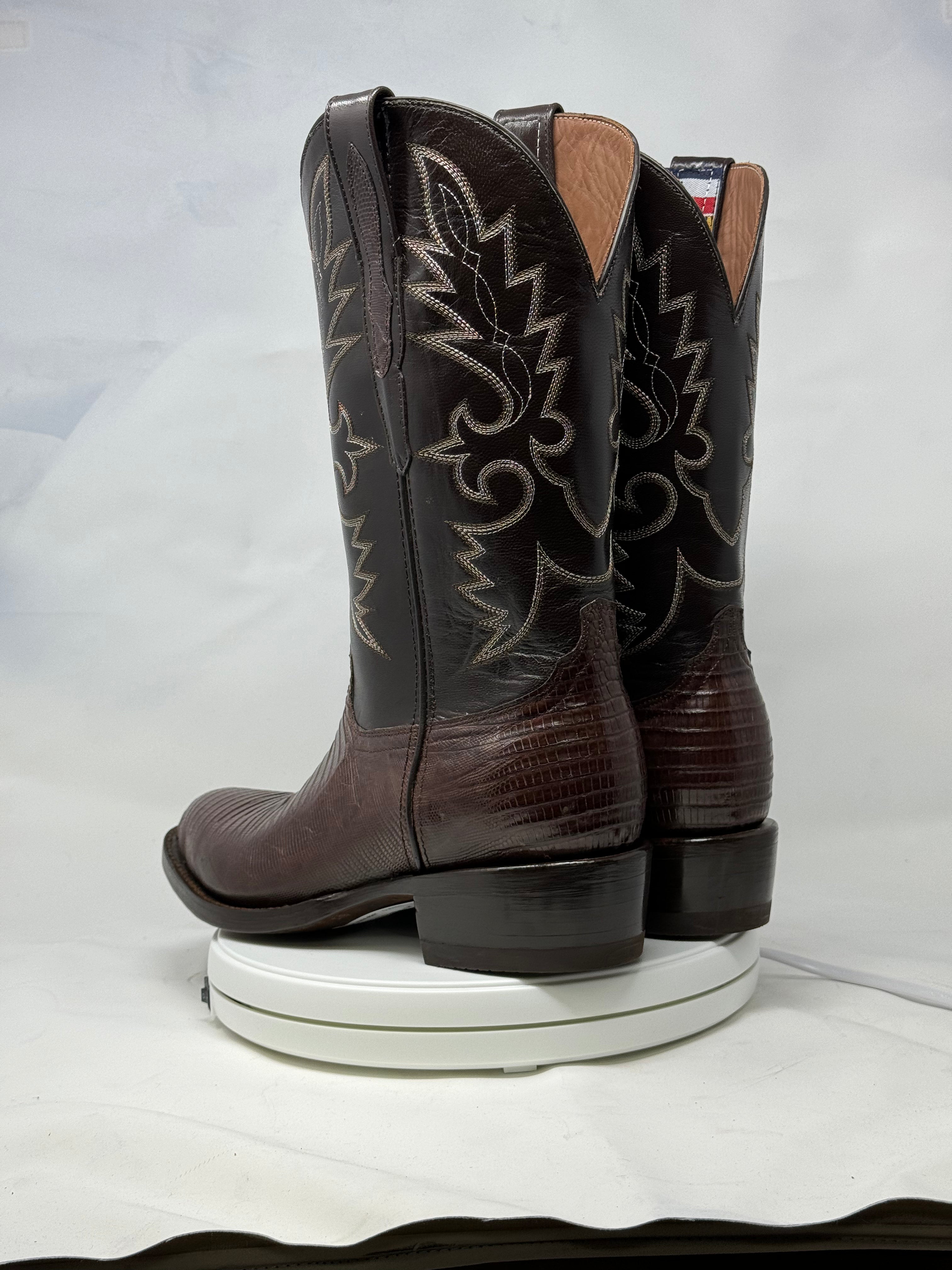 DJ5008 | Don Juan Boots Men's Lizard Chocolate R Toe