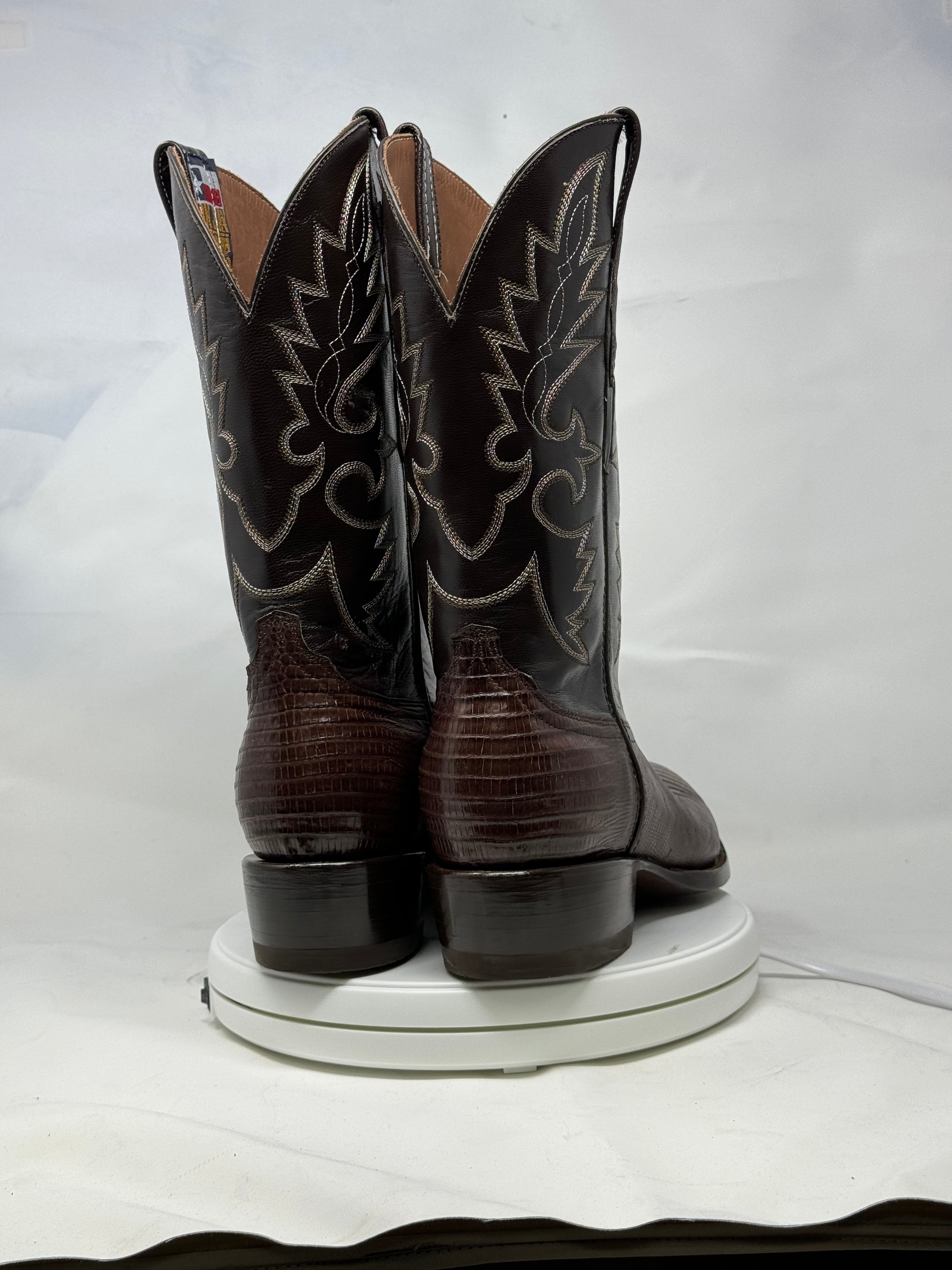 DJ5008 | Don Juan Boots Men's Lizard Chocolate R Toe