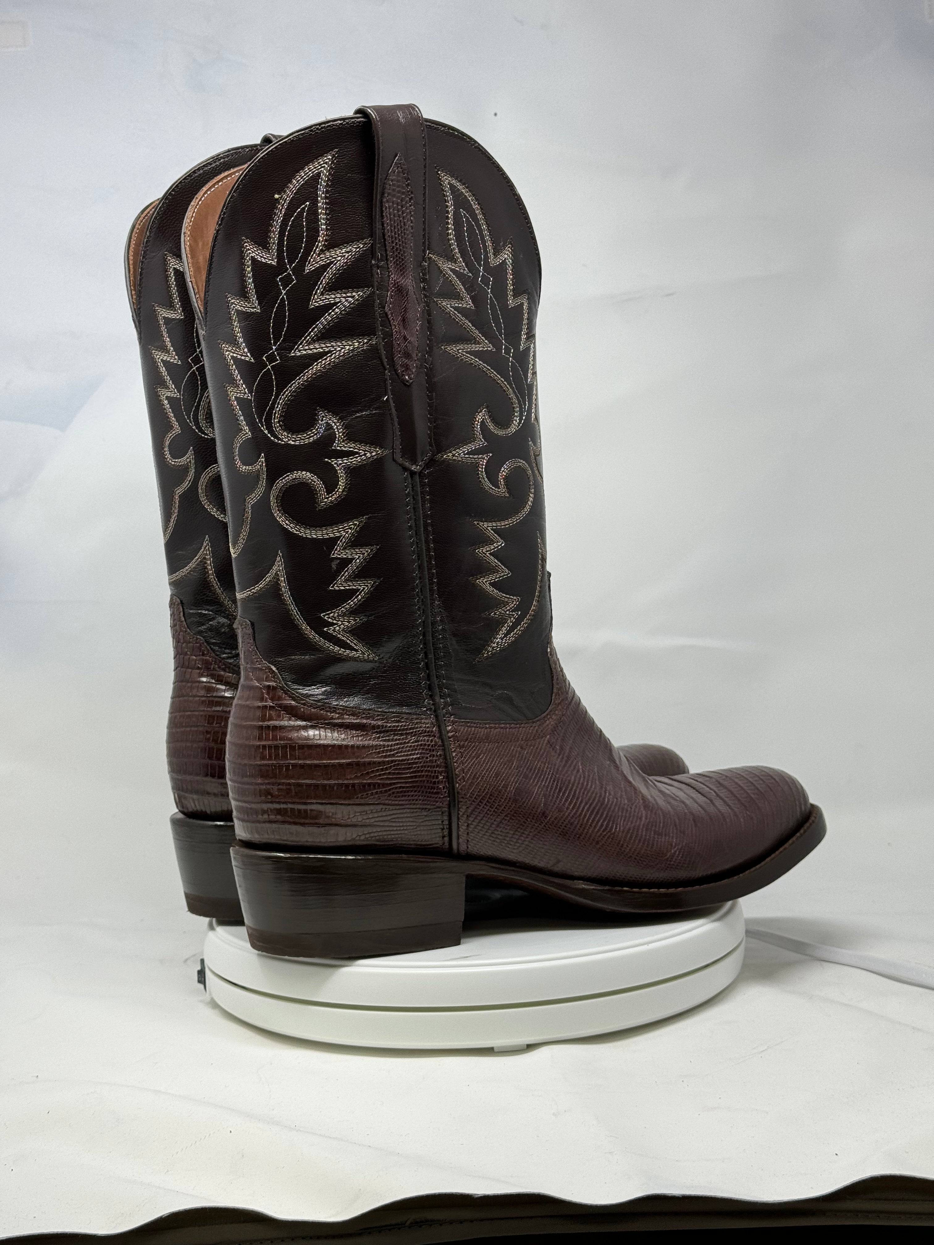 DJ5008 | Don Juan Boots Men's Lizard Chocolate R Toe