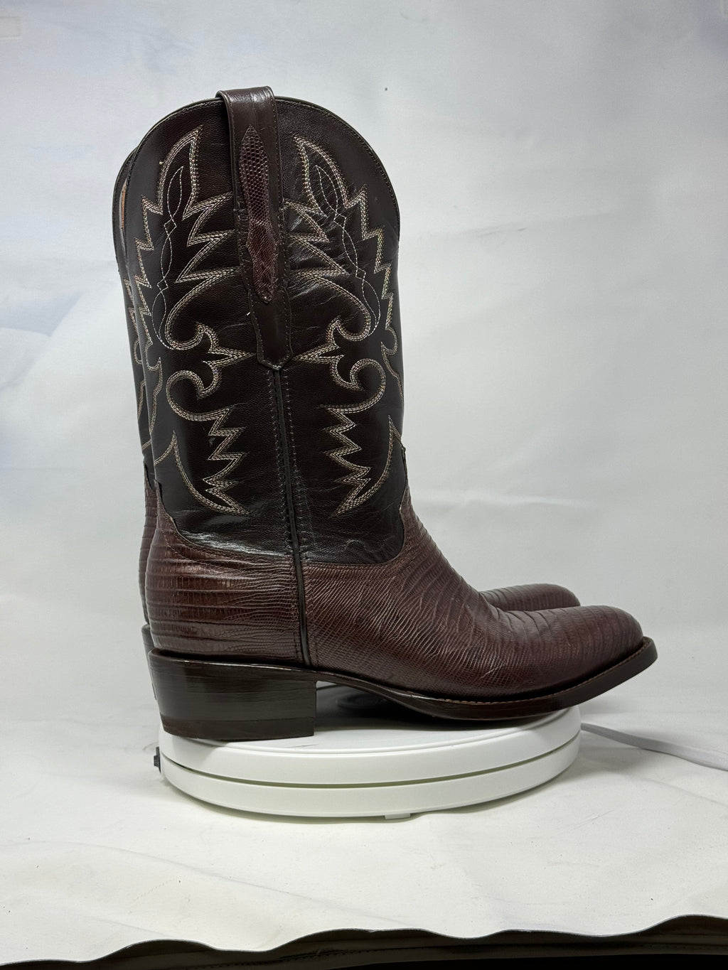 DJ5008 | Don Juan Boots Men's Lizard Chocolate R Toe