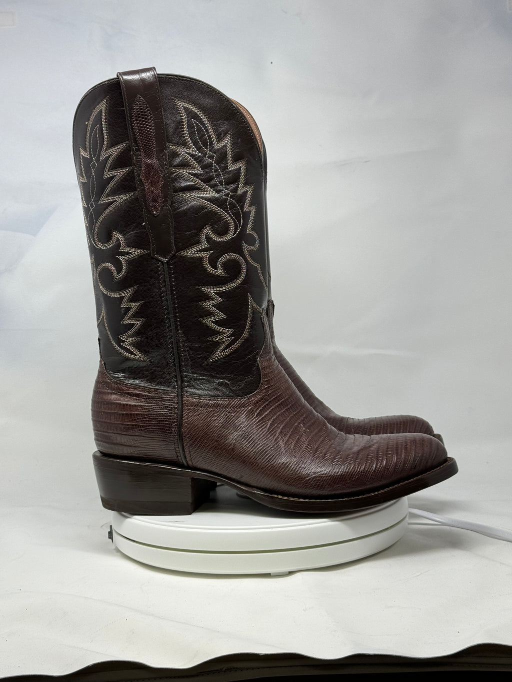 DJ5008 | Don Juan Boots Men's Lizard Chocolate R Toe