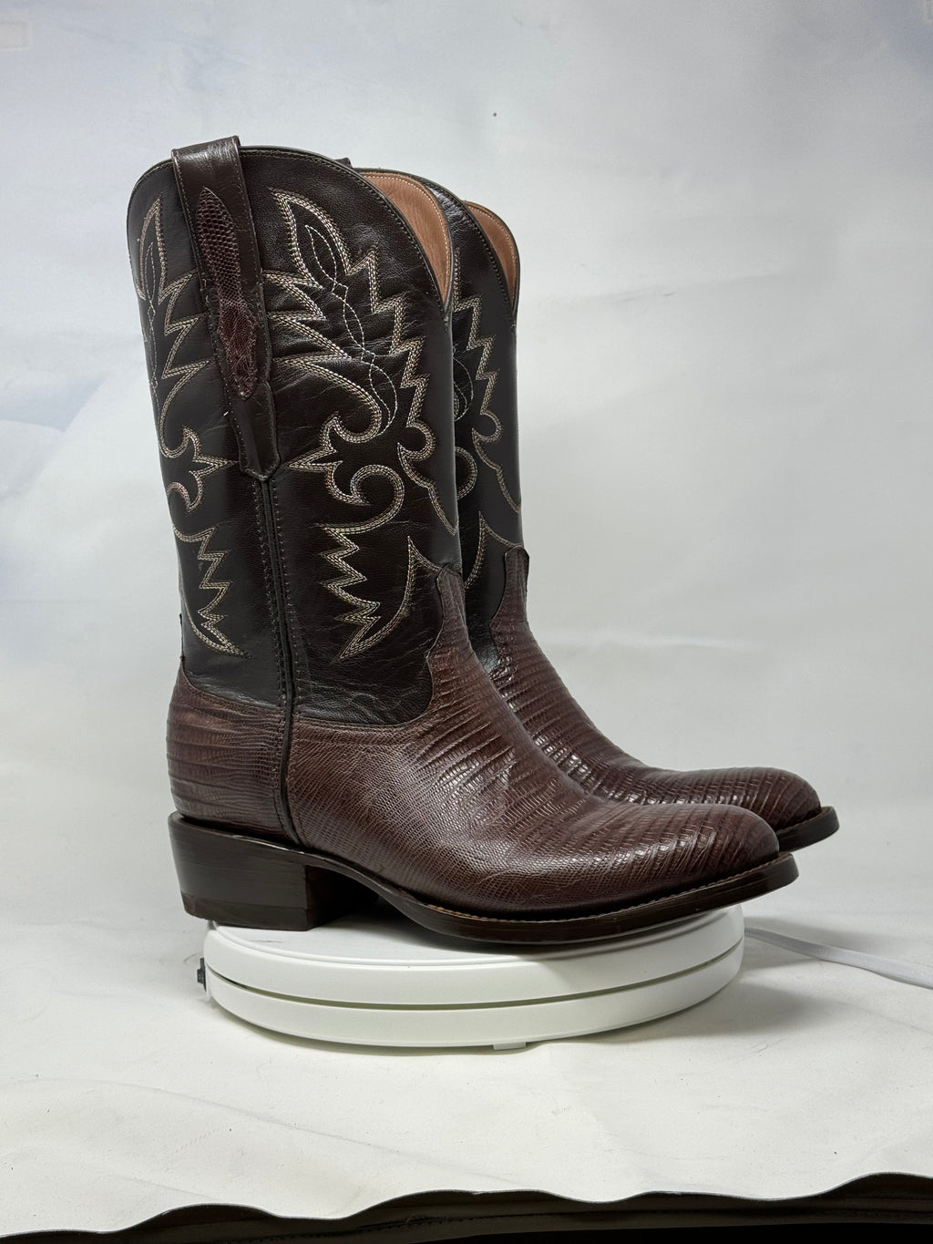 DJ5008 | Don Juan Boots Men's Lizard Chocolate R Toe