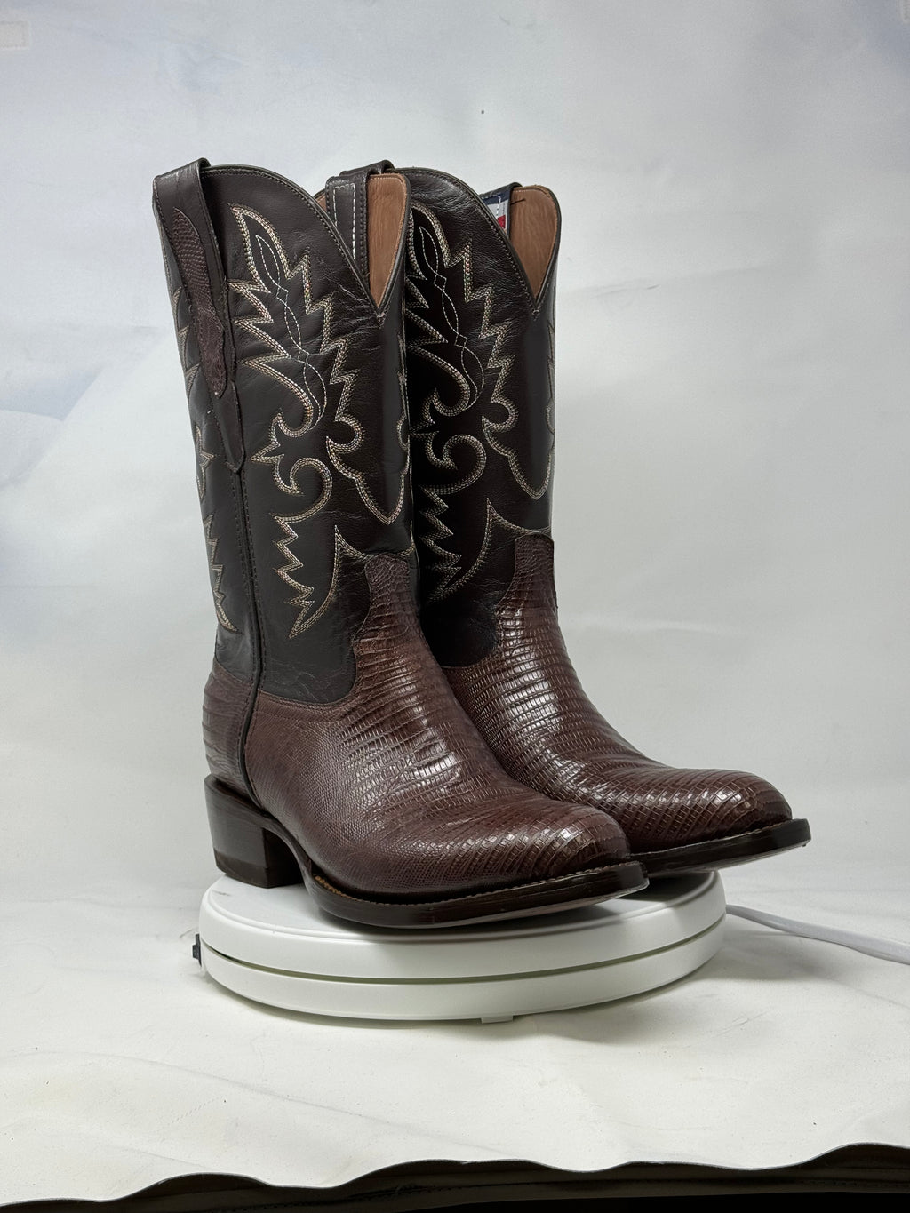 DJ5008 | Don Juan Boots Men's Lizard Chocolate R Toe
