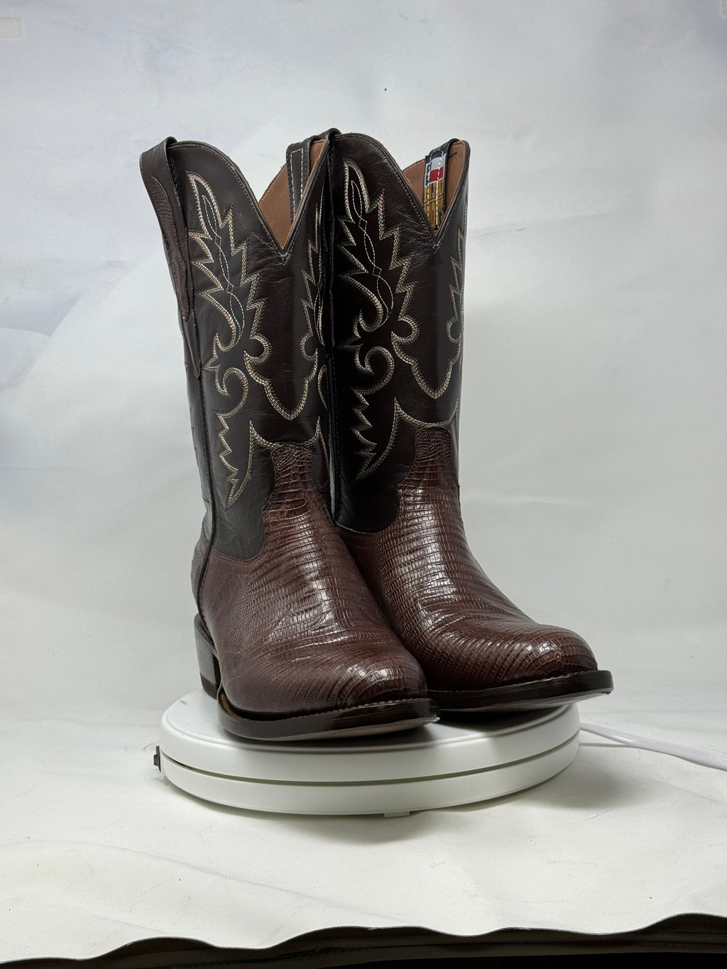 DJ5008 | Don Juan Boots Men's Lizard Chocolate R Toe