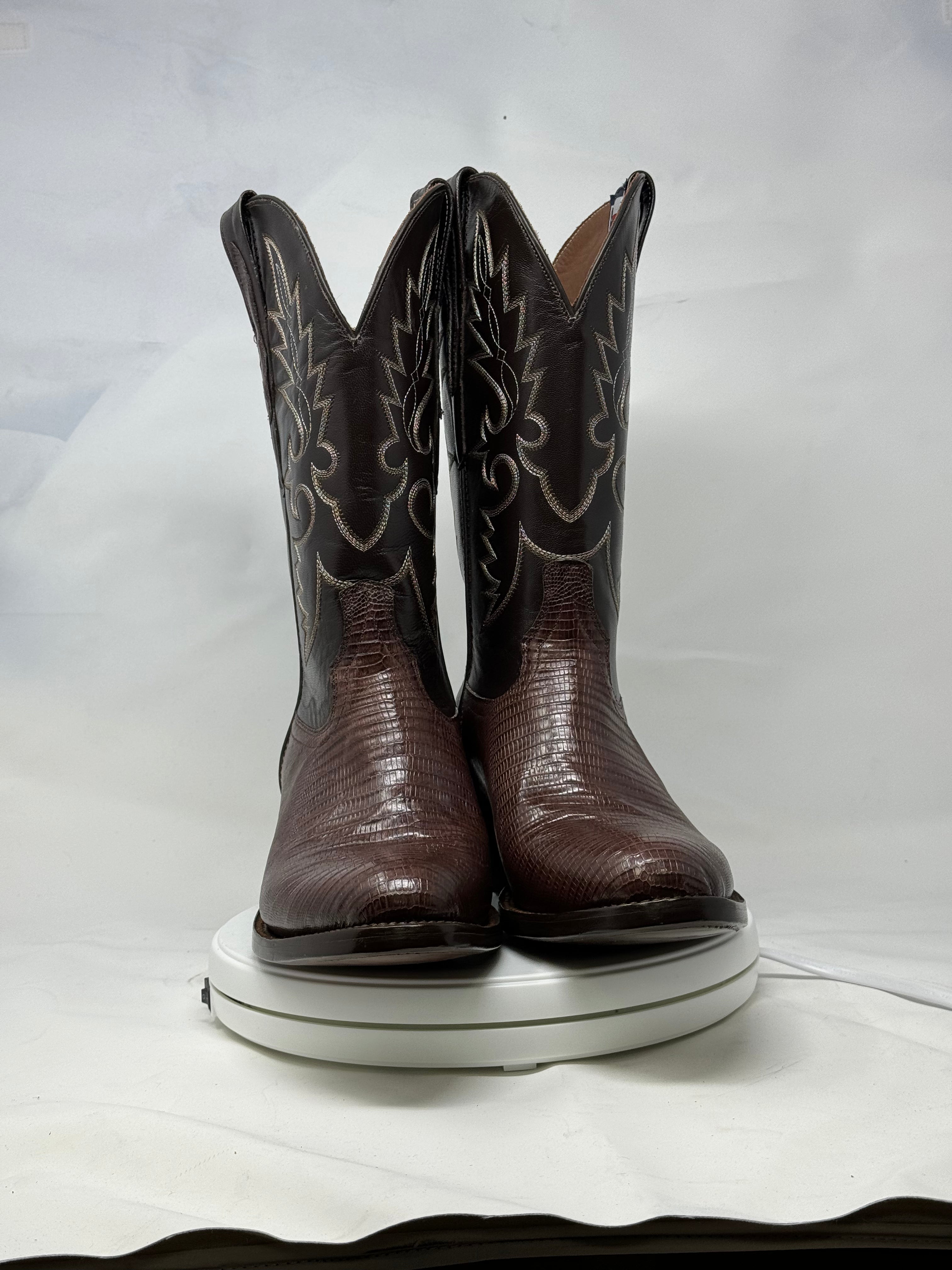 DJ5008 | Don Juan Boots Men's Lizard Chocolate R Toe