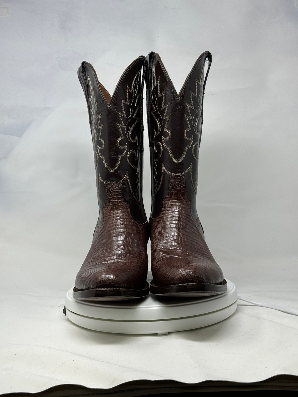 DJ5008 | Don Juan Boots Men's Lizard Chocolate R Toe