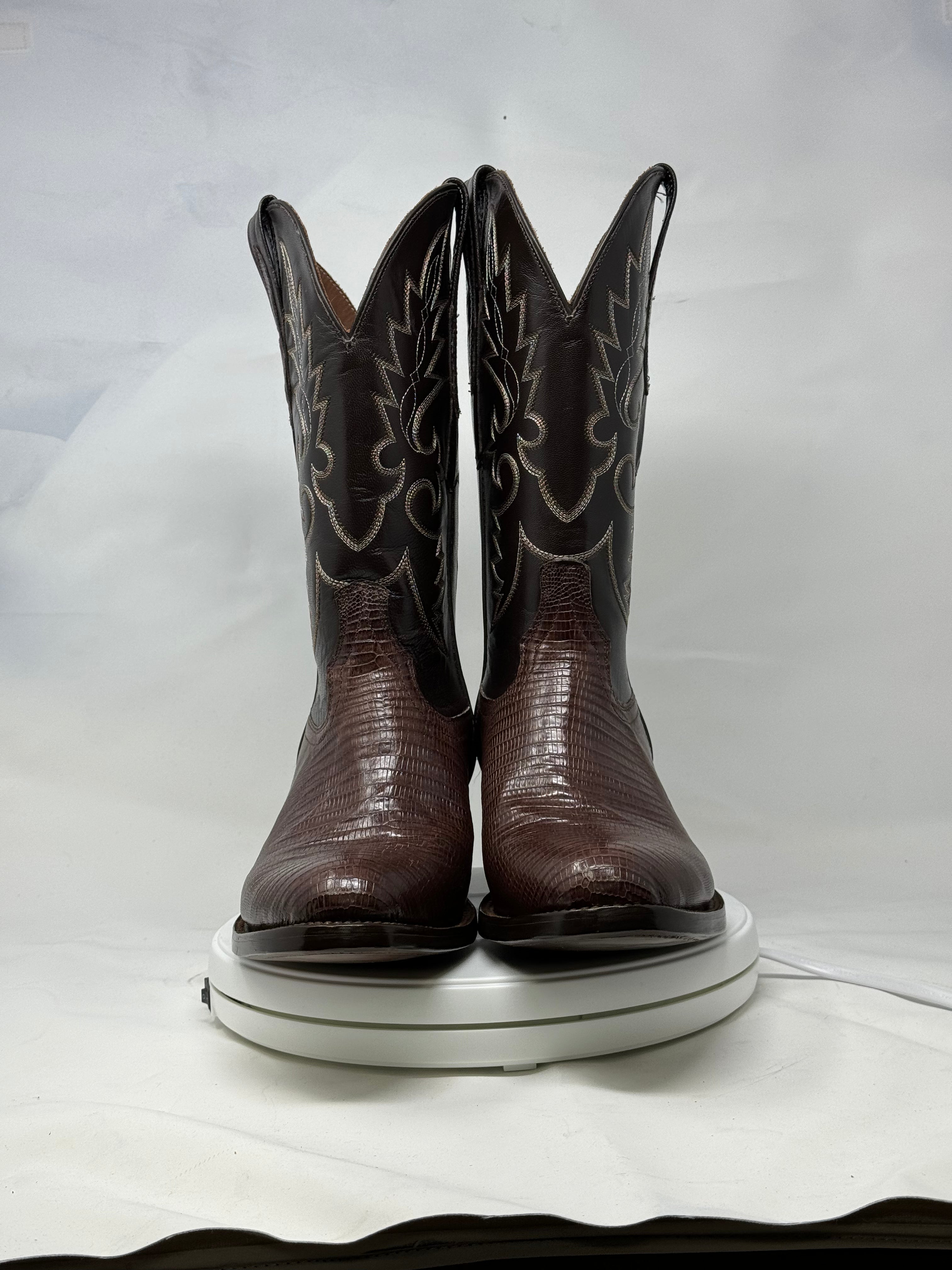 DJ5008 | Don Juan Boots Men's Lizard Chocolate R Toe