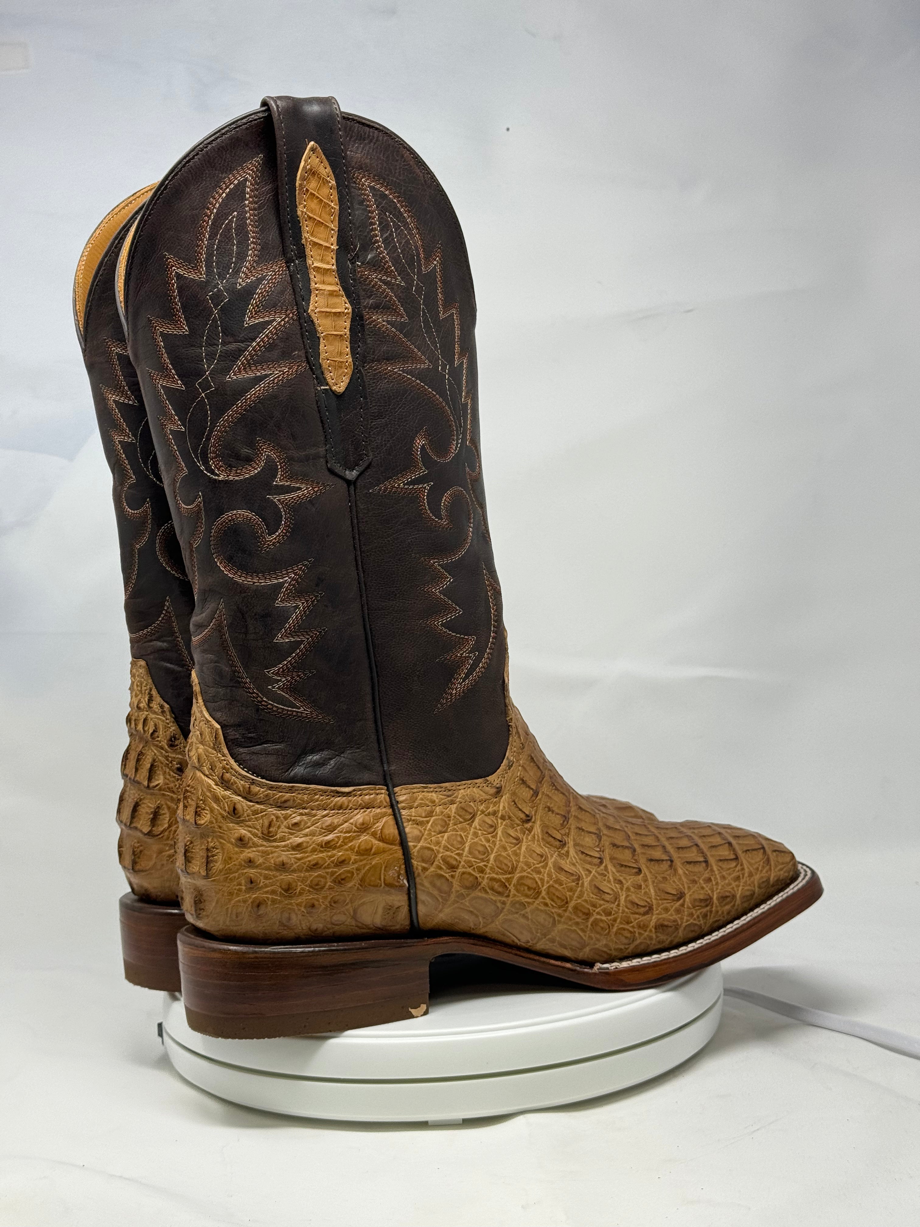 Dj2060 | Don Juan Boots Men's Caiman Back Saddle Tan H Toe P