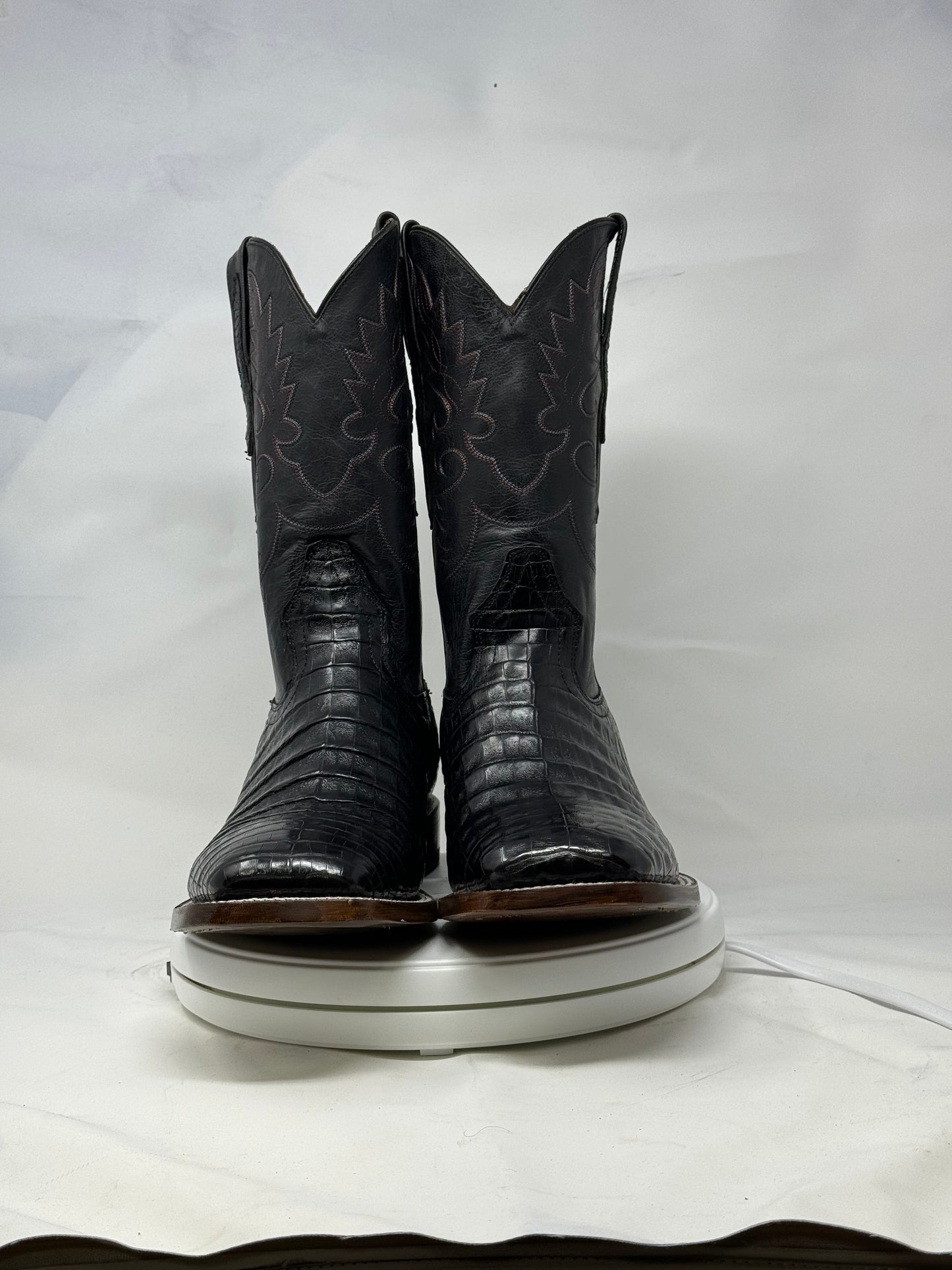 DJ2019 | Don Juan Boots Men's Caiman Belly Black H Toe P