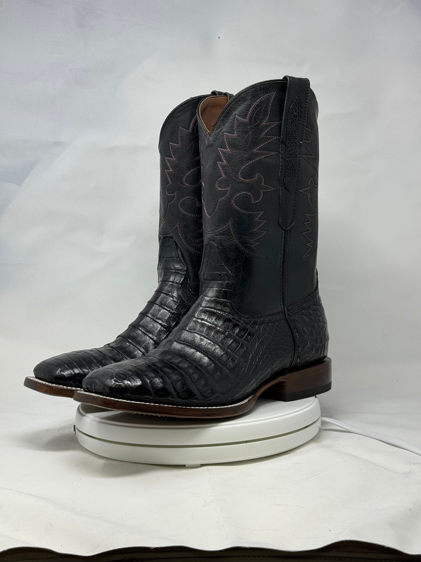 DJ2019 | Don Juan Boots Men's Caiman Belly Black H Toe P